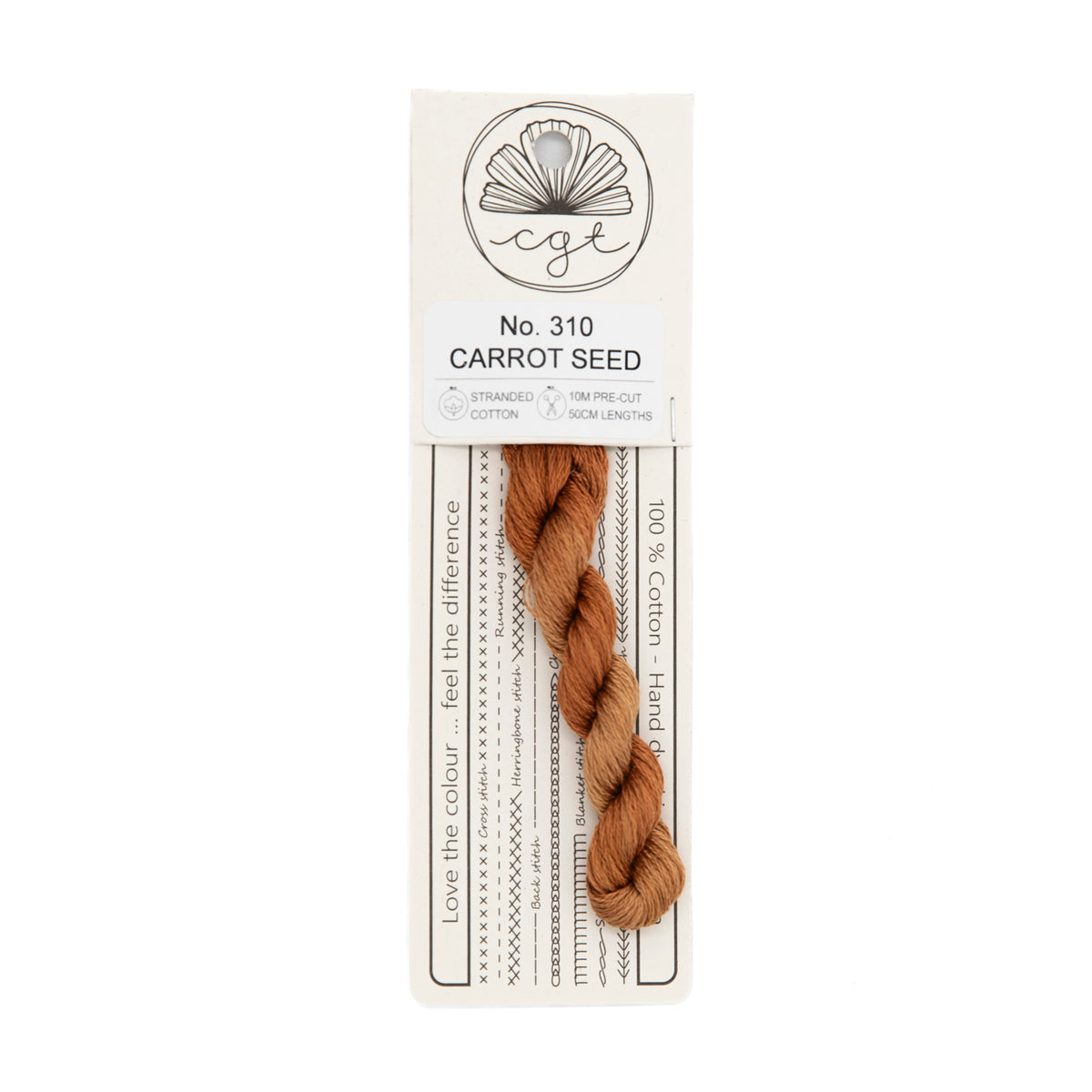 Cottage Garden Threads - 310 Carrot Seed — needlepoint thread, 13 and 18 mesh