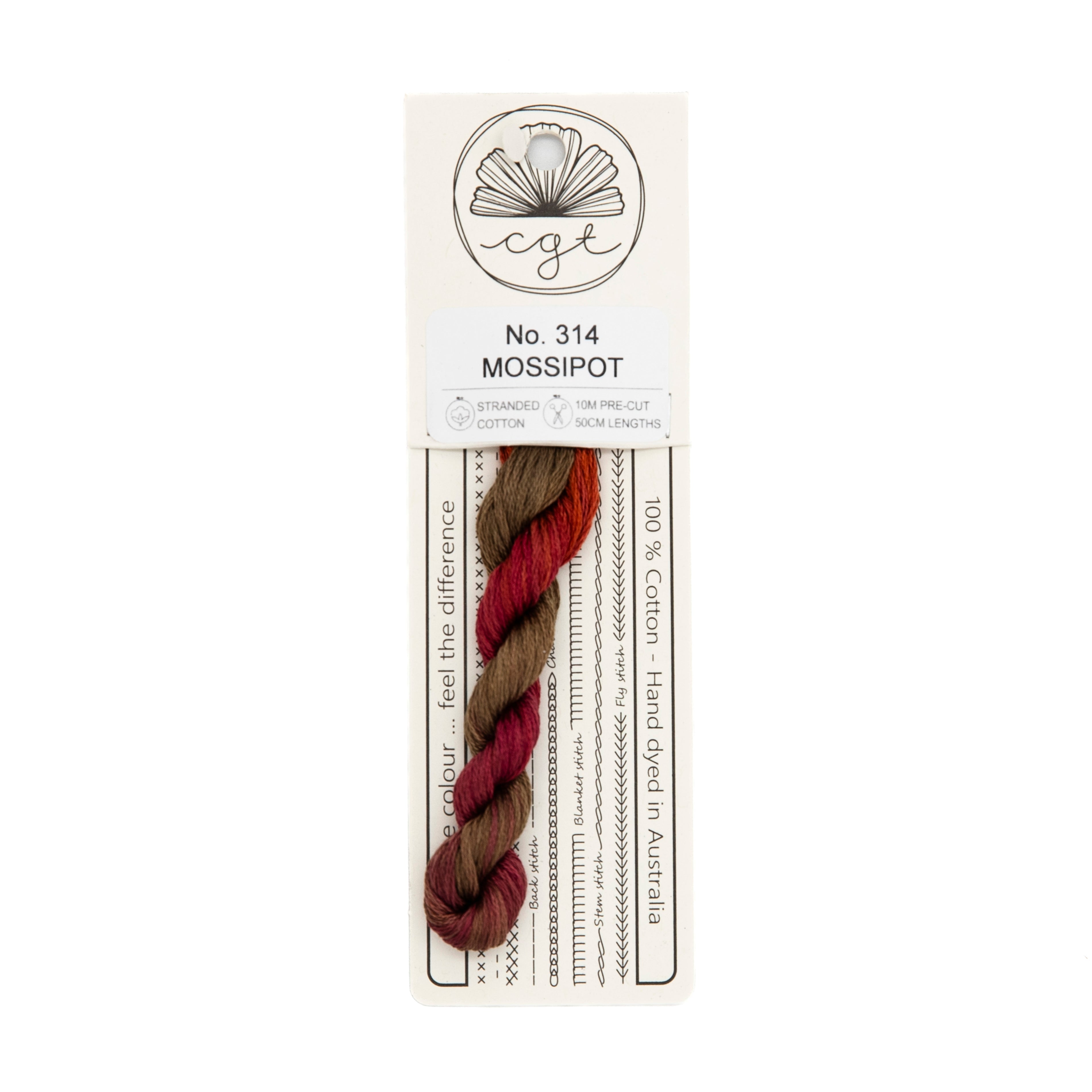 Cottage Garden Threads - 314 Mossipot — needlepoint thread, 13 and 18 mesh
