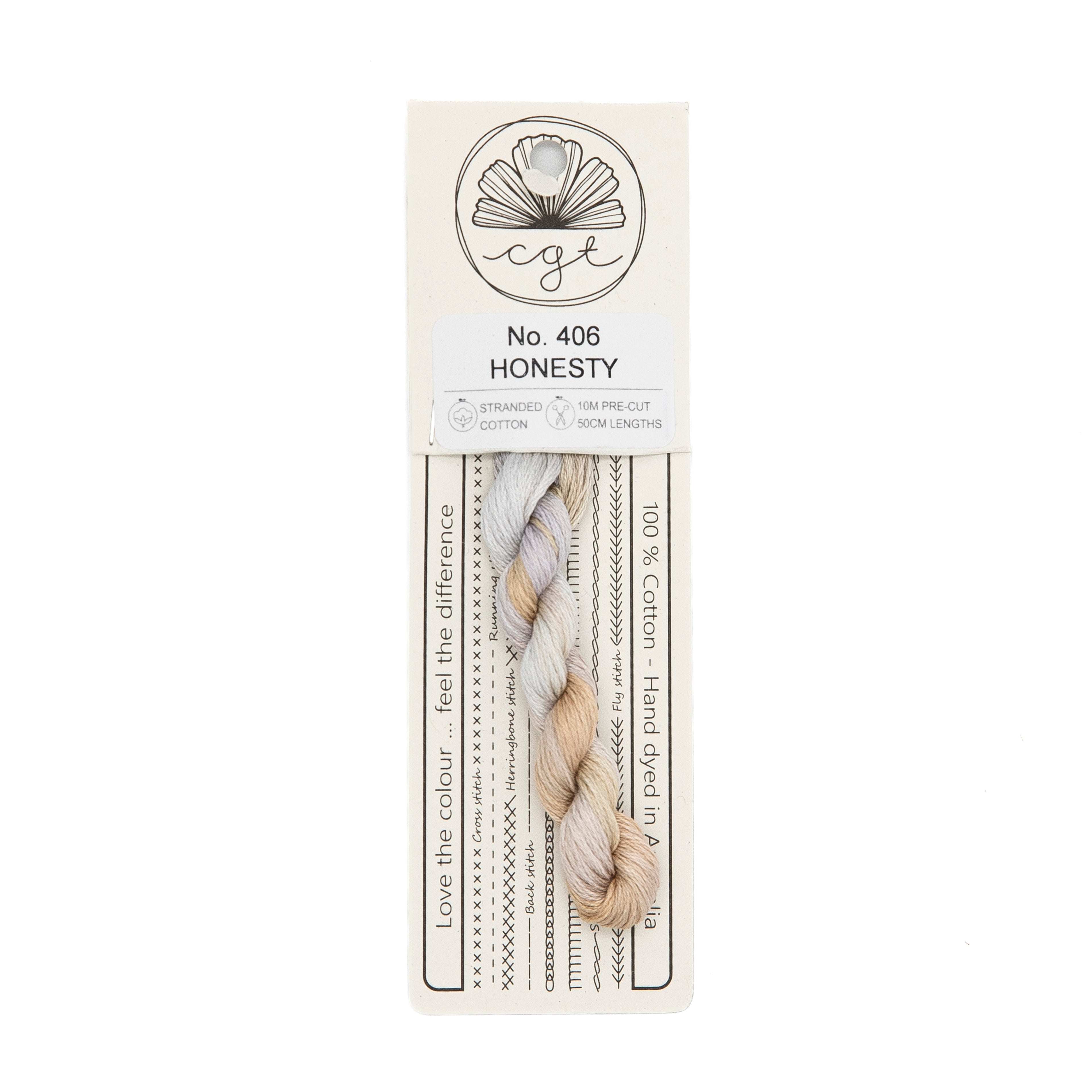 Cottage Garden Threads - 406 Honesty — needlepoint thread, 13 and 18 mesh