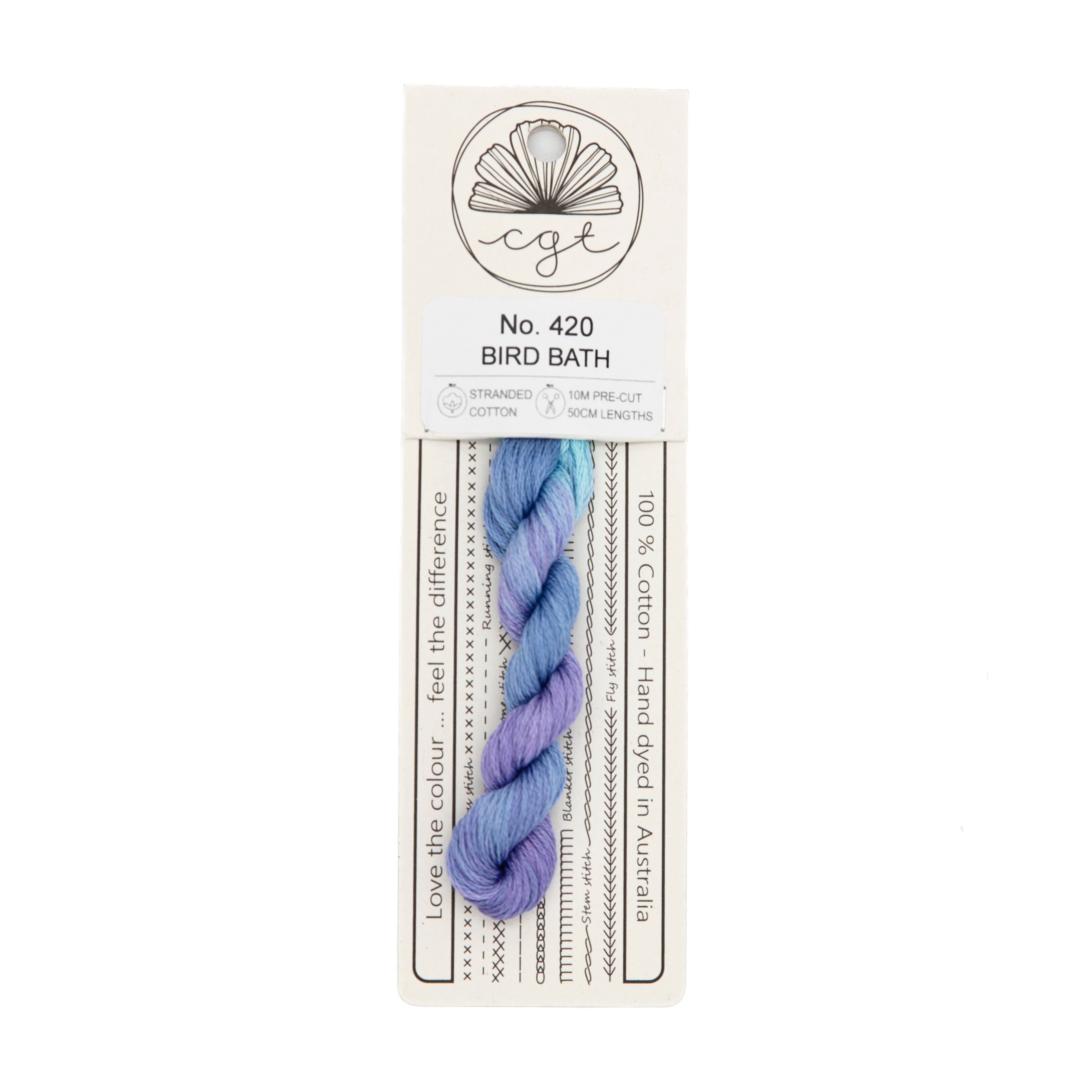 Cottage Garden Threads - 420 Bird Bath — needlepoint thread, 13 and 18 mesh