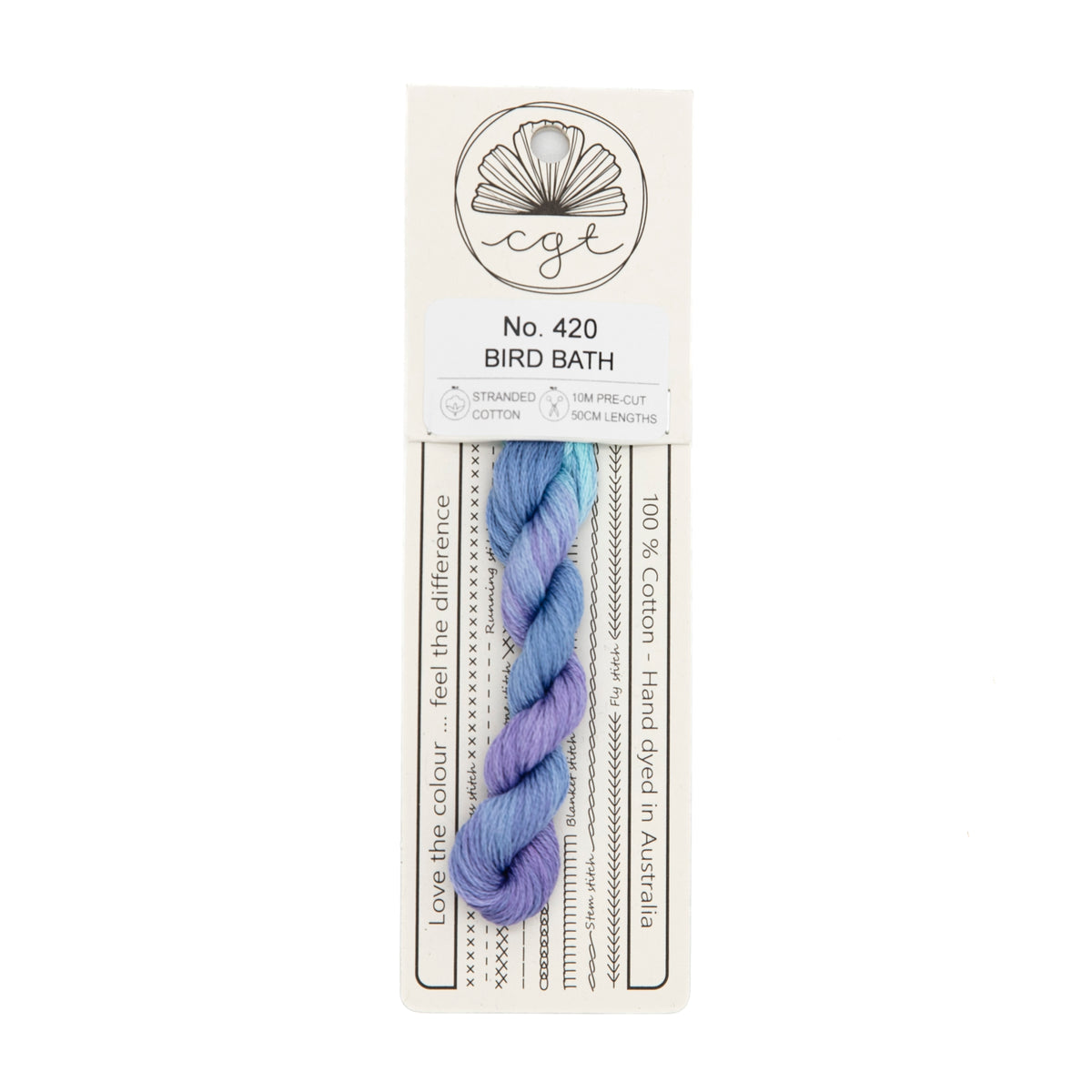 Cottage Garden Threads - 420 Bird Bath — needlepoint thread, 13 and 18 mesh