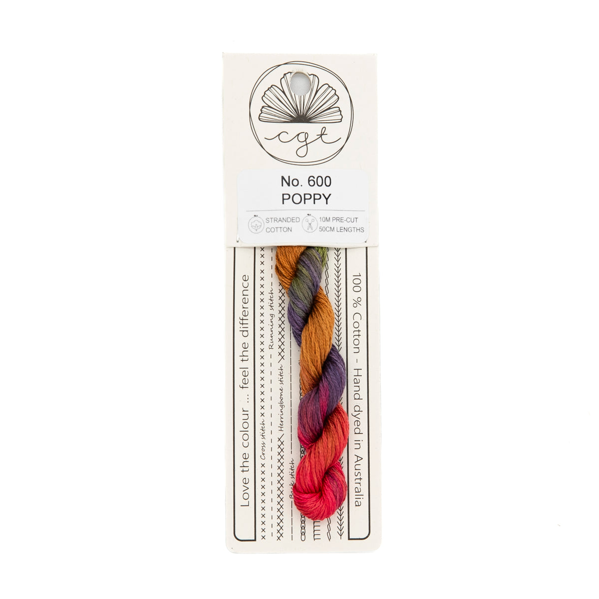 Cottage Garden Threads - 600 Poppy — needlepoint thread, 13 and 18 mesh
