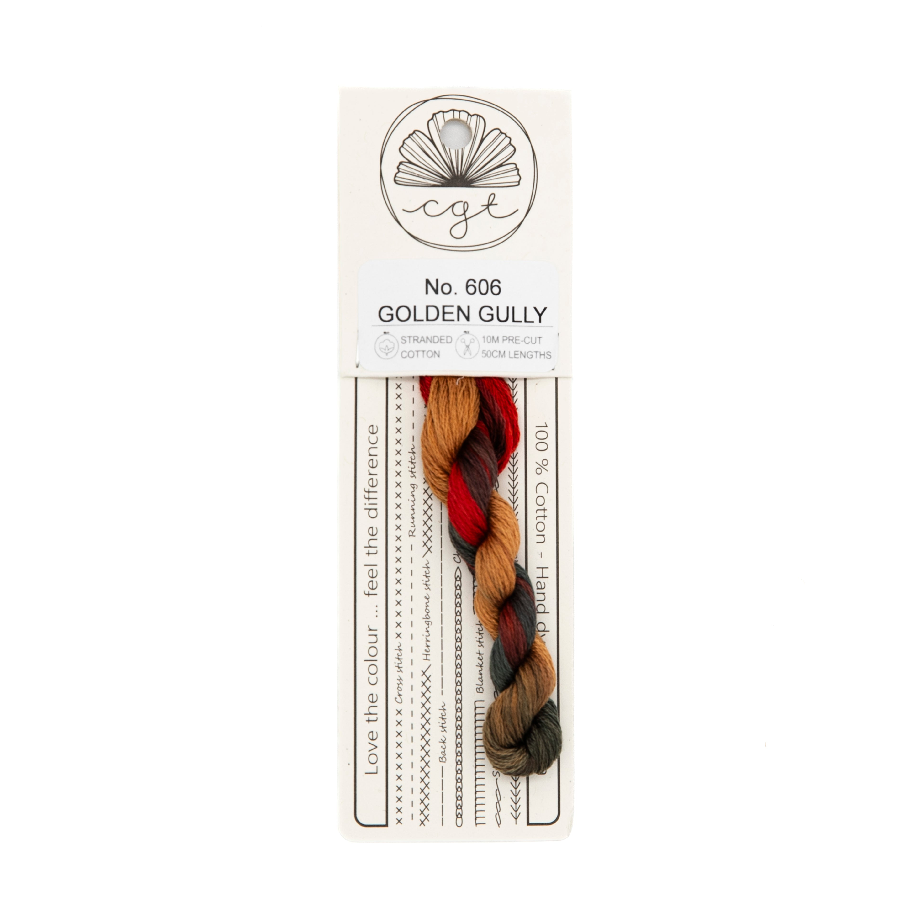 Cottage Garden Threads - 606 Golden Gully — needlepoint thread, 13 and 18 mesh