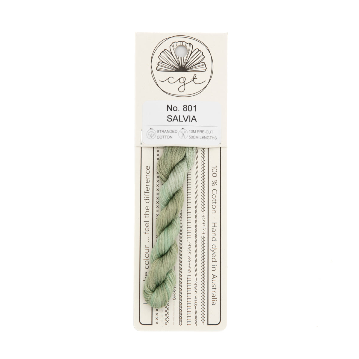 Cottage Garden Threads - 801 Salvia — needlepoint thread, 13 and 18 mesh