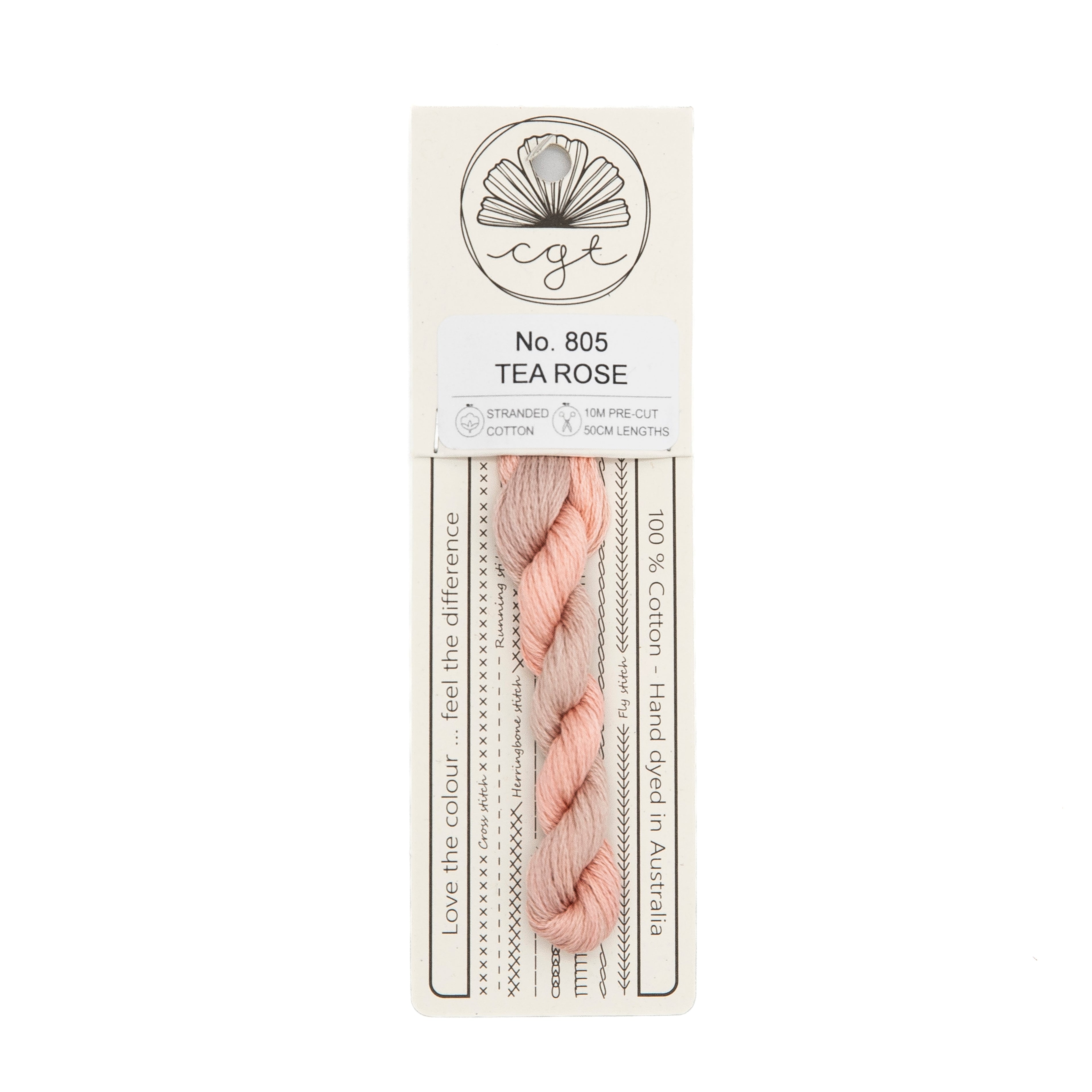 Cottage Garden Threads - 805 Tea Rose — needlepoint thread, 13 and 18 mesh