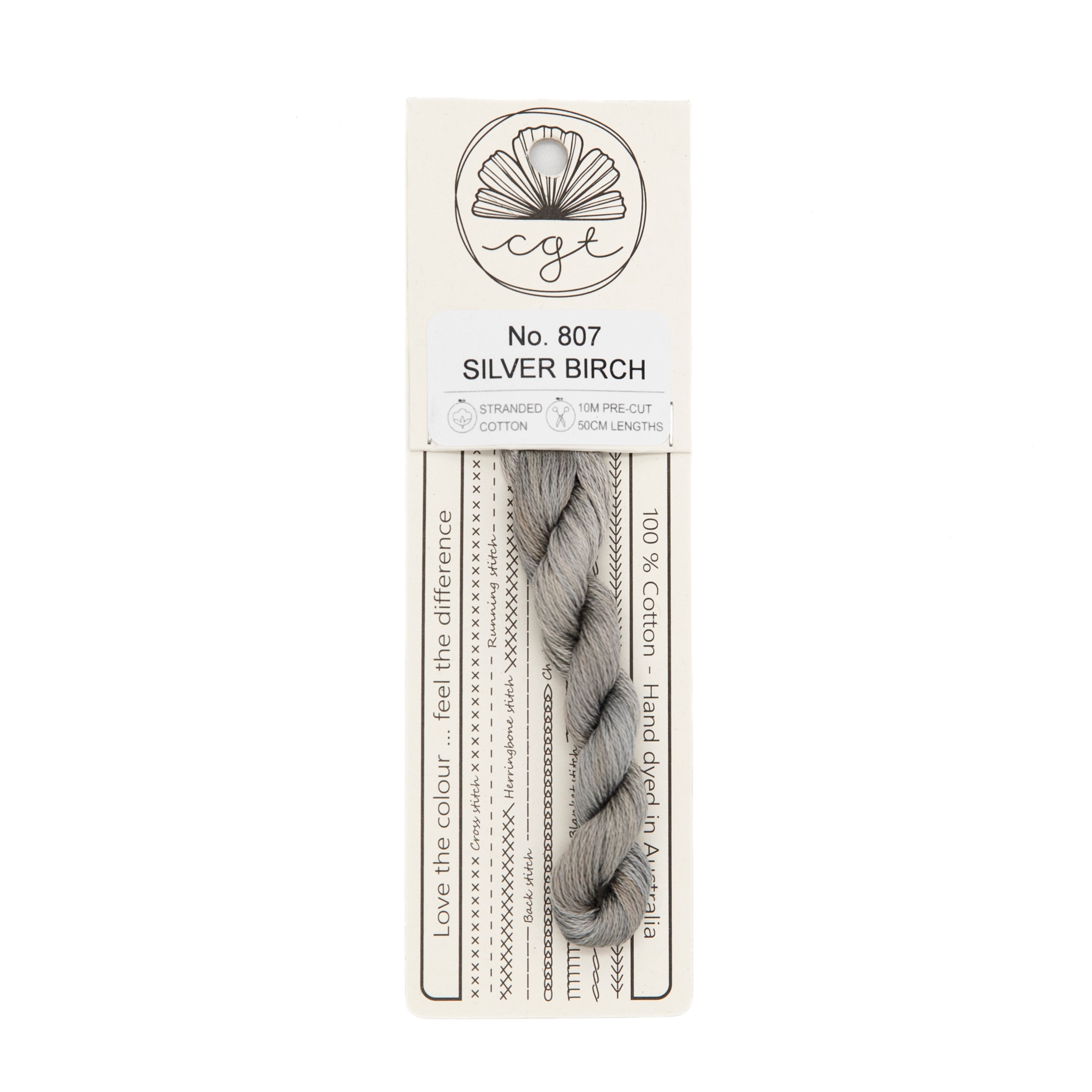 Cottage Garden Threads - 807 Silver Birch — needlepoint thread, 13 and 18 mesh
