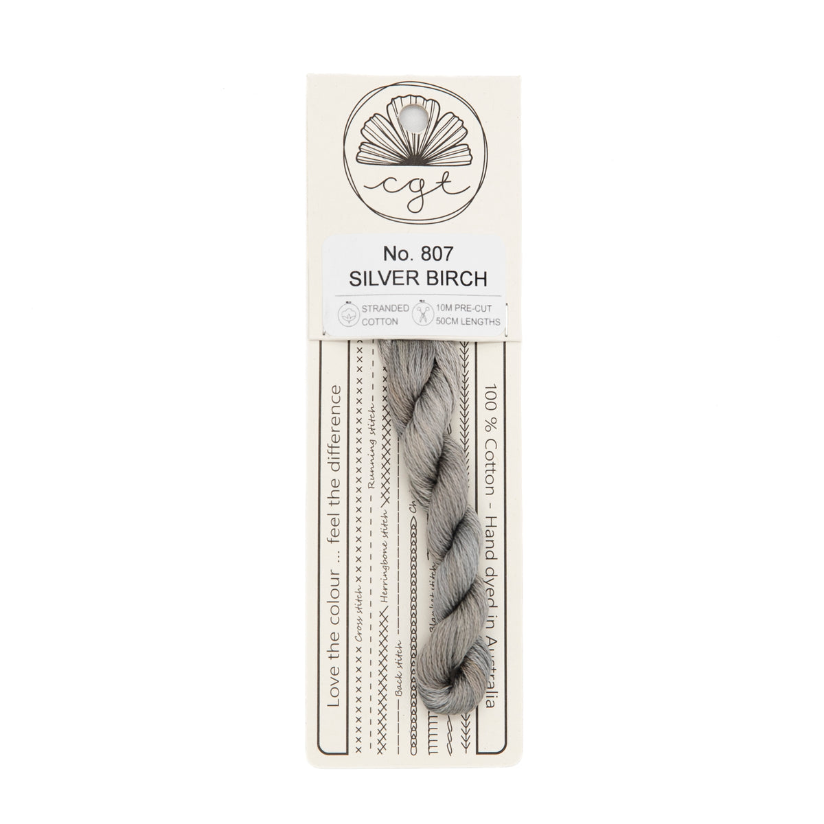 Cottage Garden Threads - 807 Silver Birch — needlepoint thread, 13 and 18 mesh
