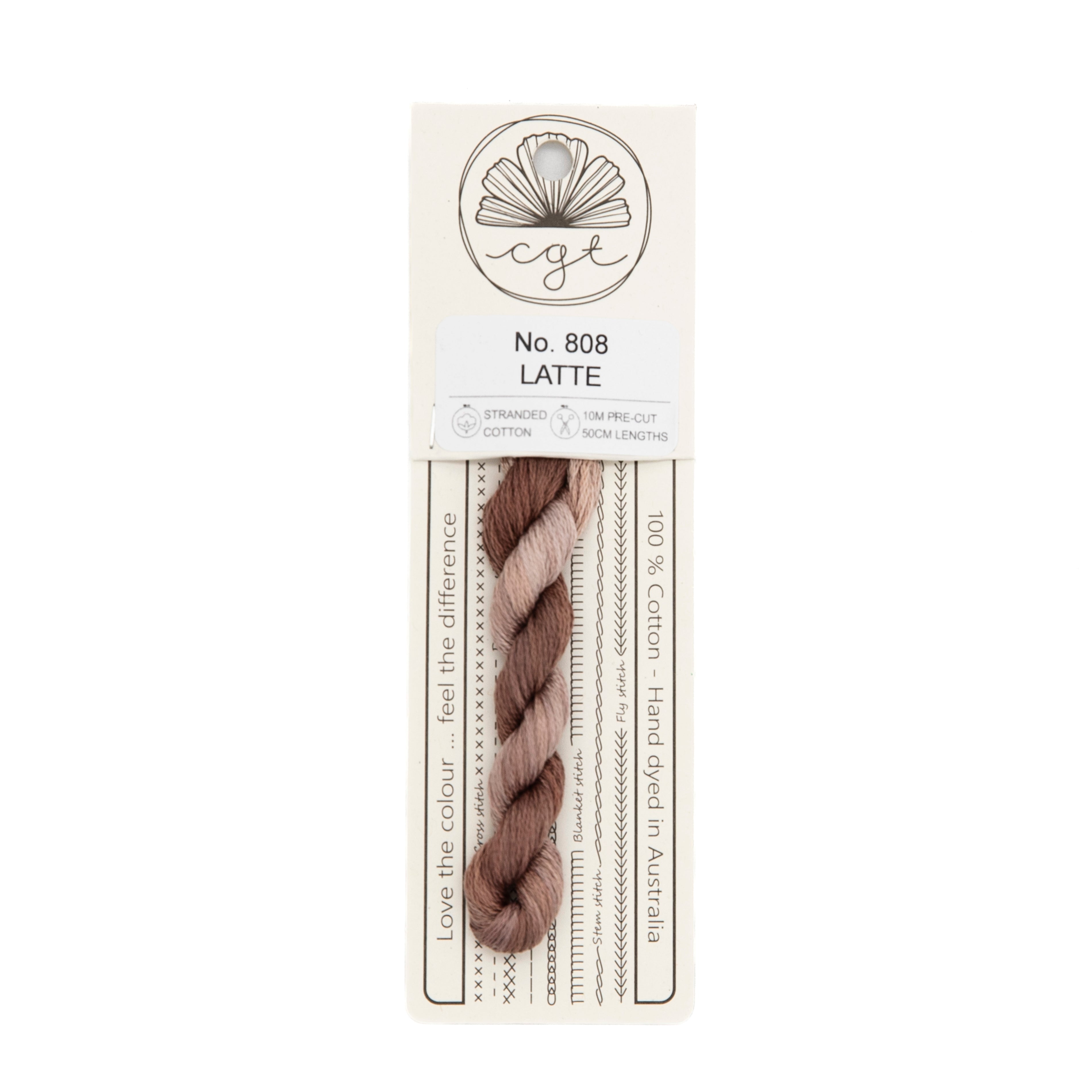 Cottage Garden Threads - 808 Latte — needlepoint thread, 13 and 18 mesh