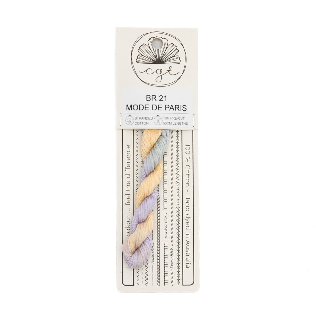 Cottage Garden Threads - BR21 Mode De Paris — needlepoint thread, 13 and 18 mesh