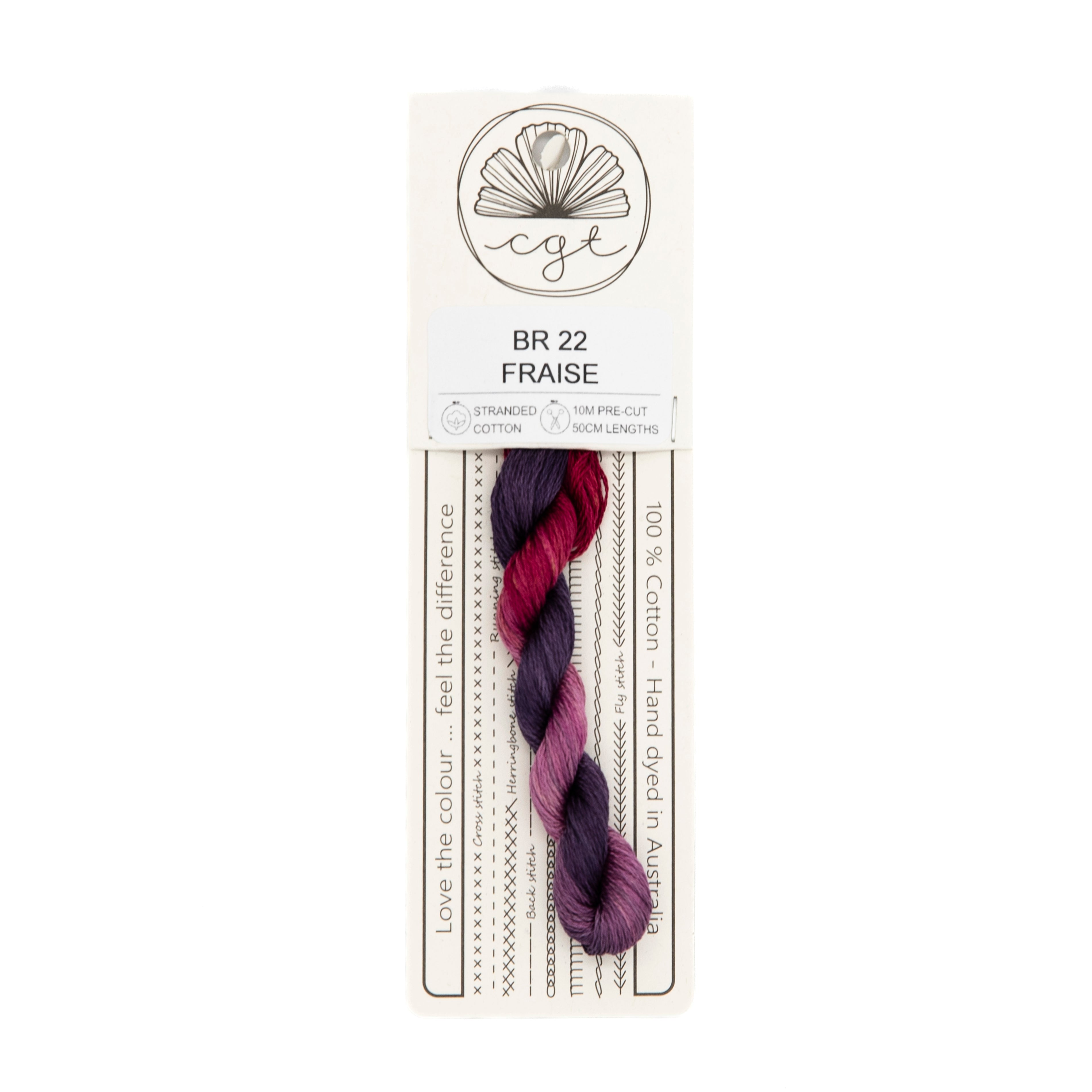 Cottage Garden Threads - BR22 Fraise — needlepoint thread, 13 and 18 mesh