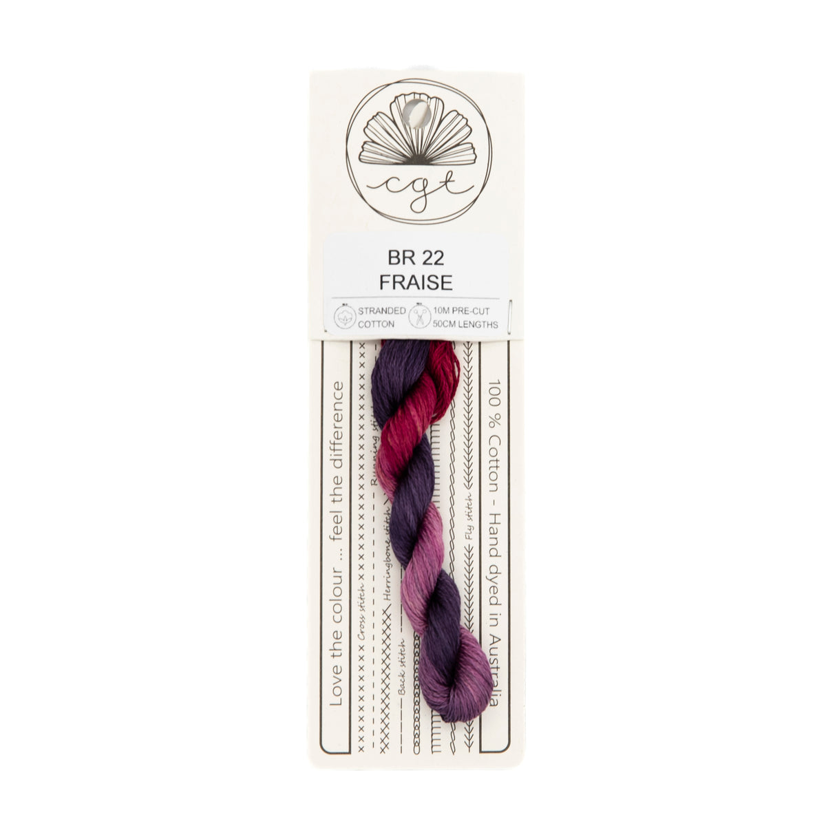 Cottage Garden Threads - BR22 Fraise — needlepoint thread, 13 and 18 mesh