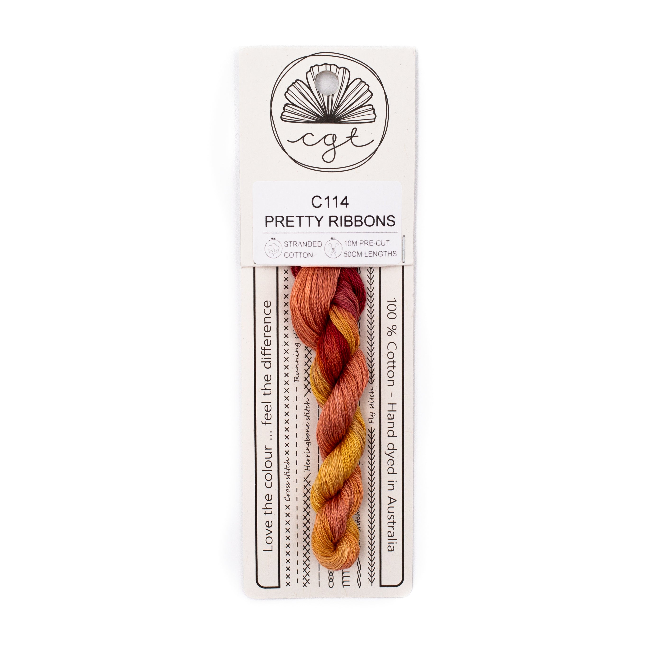 Cottage Garden Threads - C114 Pretty Ribbons — needlepoint thread, 13 and 18 mesh
