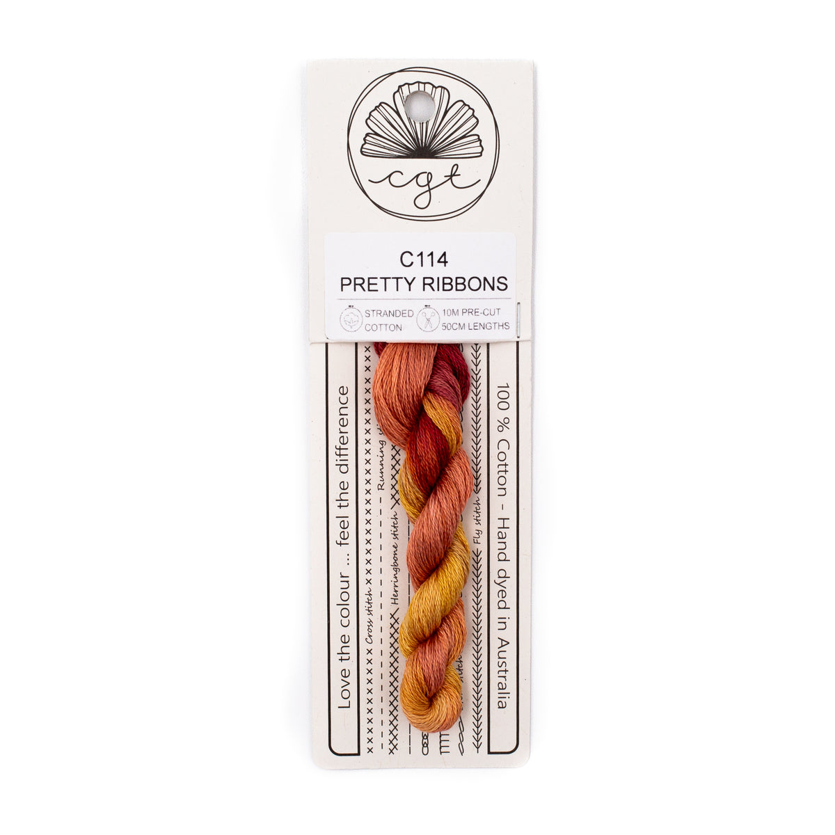 Cottage Garden Threads - C114 Pretty Ribbons — needlepoint thread, 13 and 18 mesh