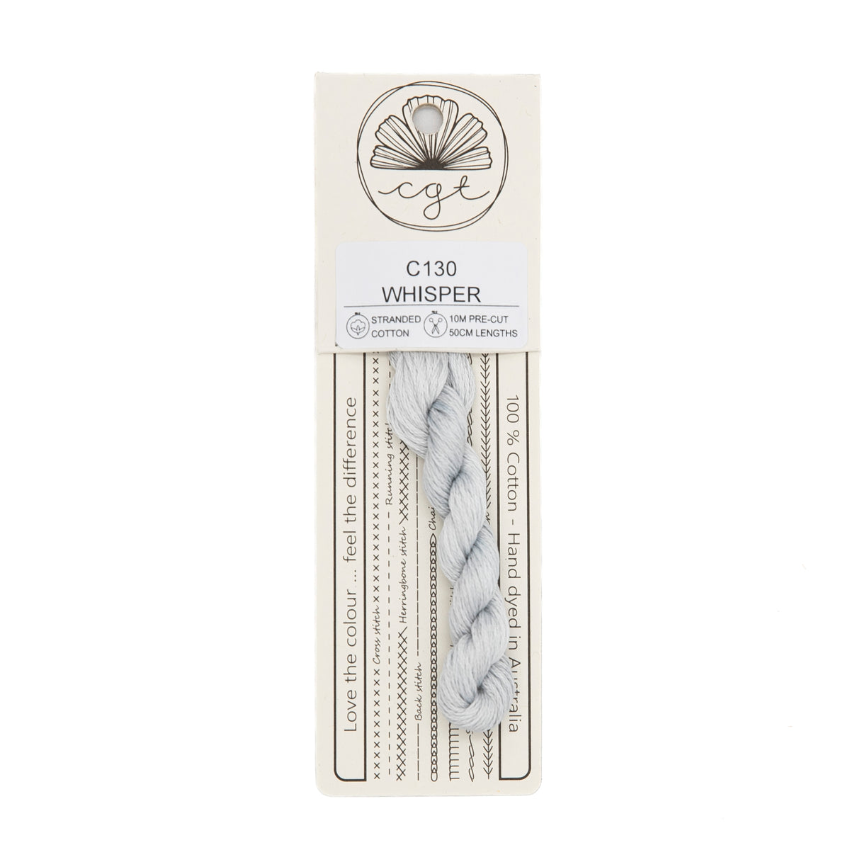 Cottage Garden Threads - C130 Whisper — needlepoint thread, 13 and 18 mesh