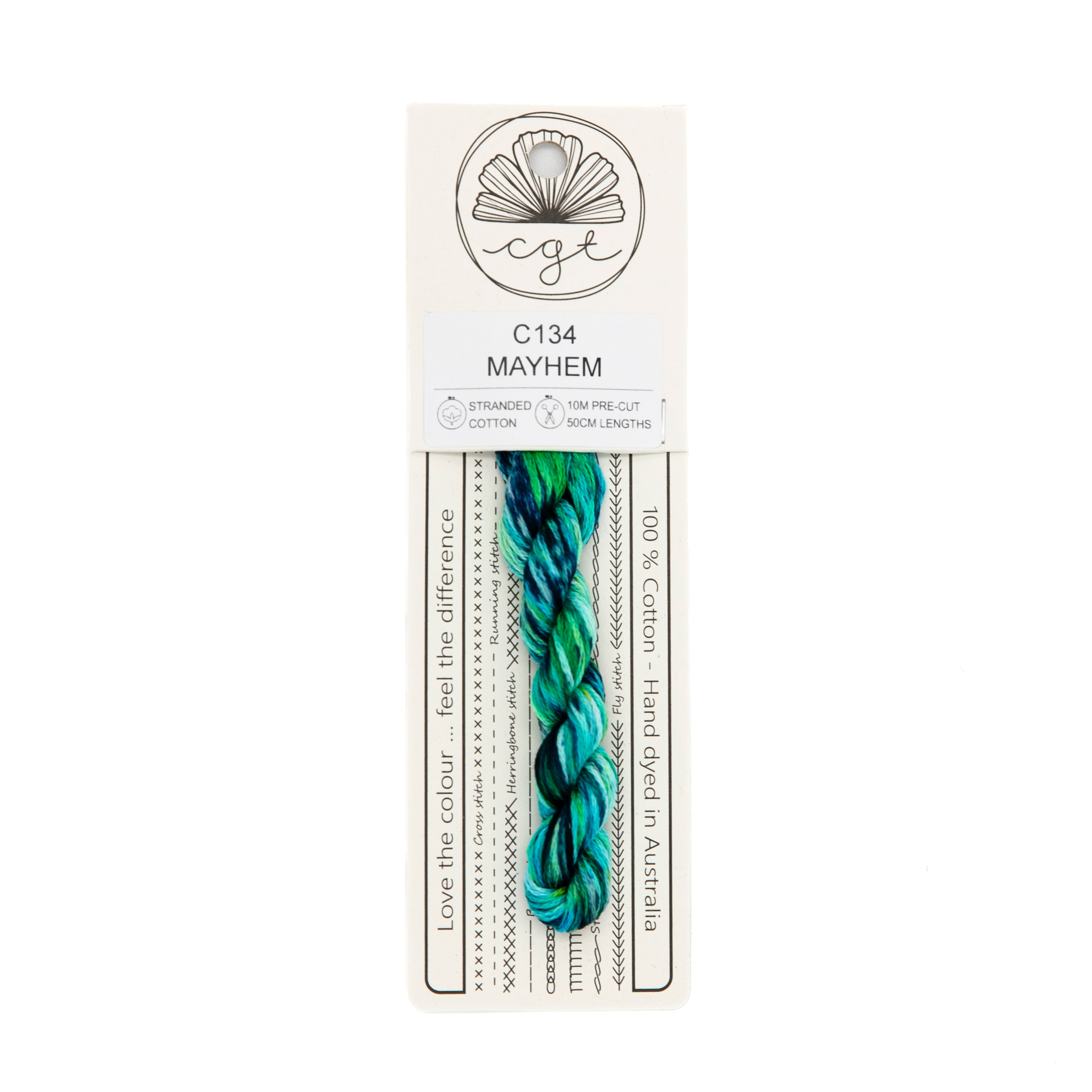 Cottage Garden Threads - C134 Mayhem — needlepoint thread, 13 and 18 mesh