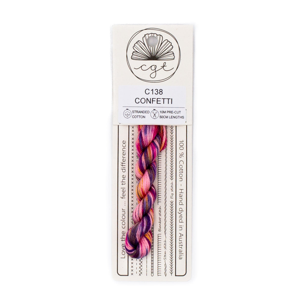 Cottage Garden Threads - C138 Confetti — needlepoint thread, 13 and 18 mesh