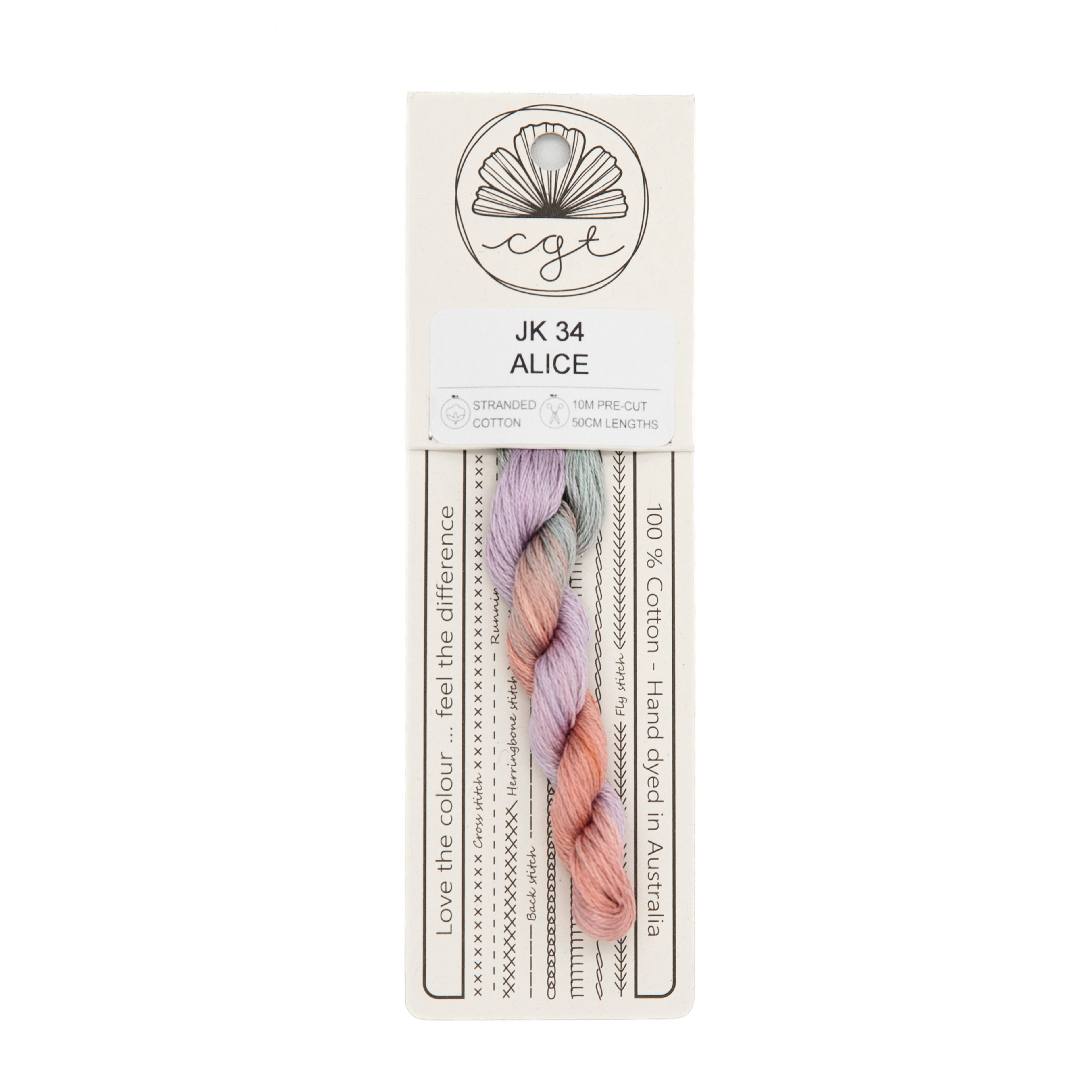 Cottage Garden Threads - JK34 Alice — needlepoint thread, 13 and 18 mesh