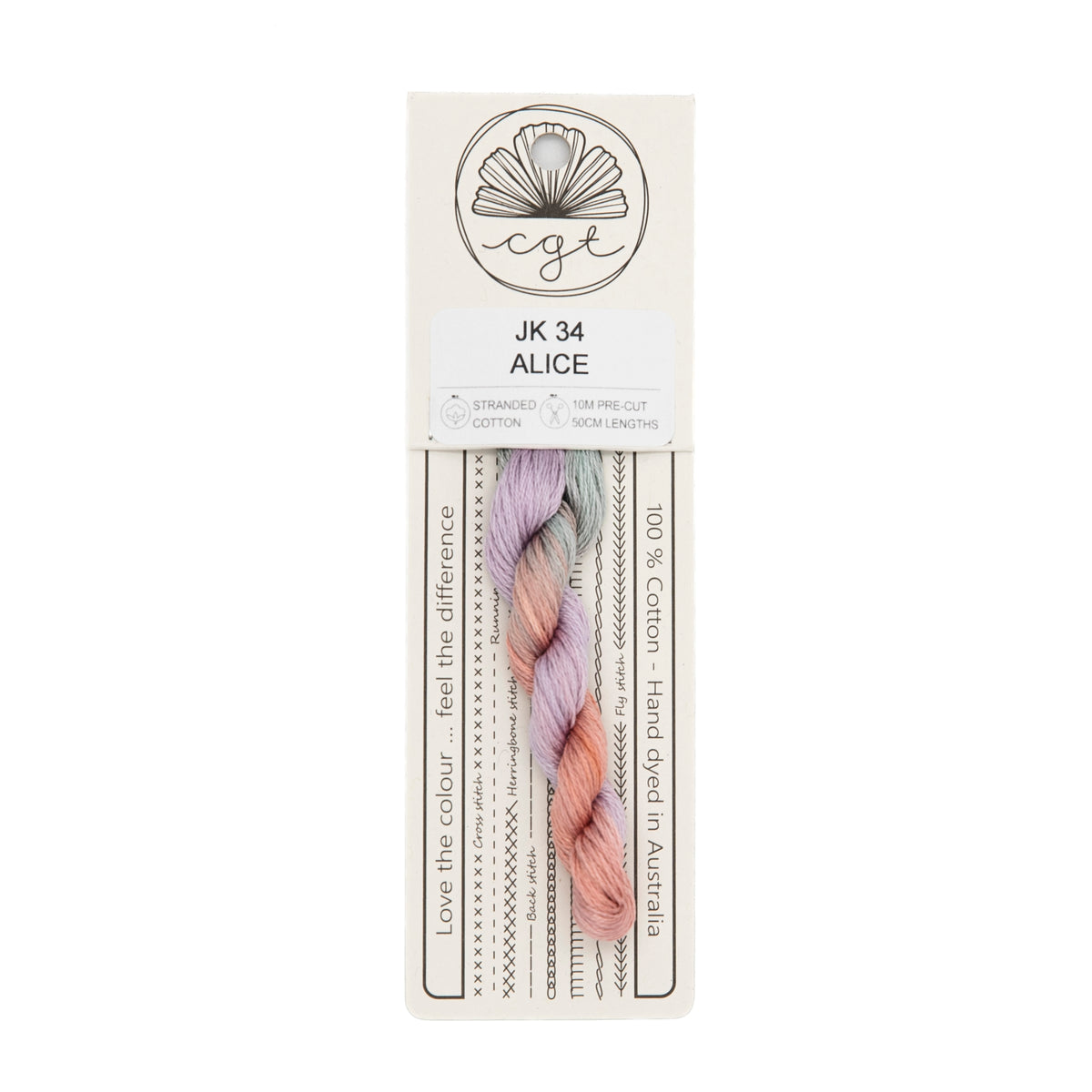 Cottage Garden Threads - JK34 Alice — needlepoint thread, 13 and 18 mesh