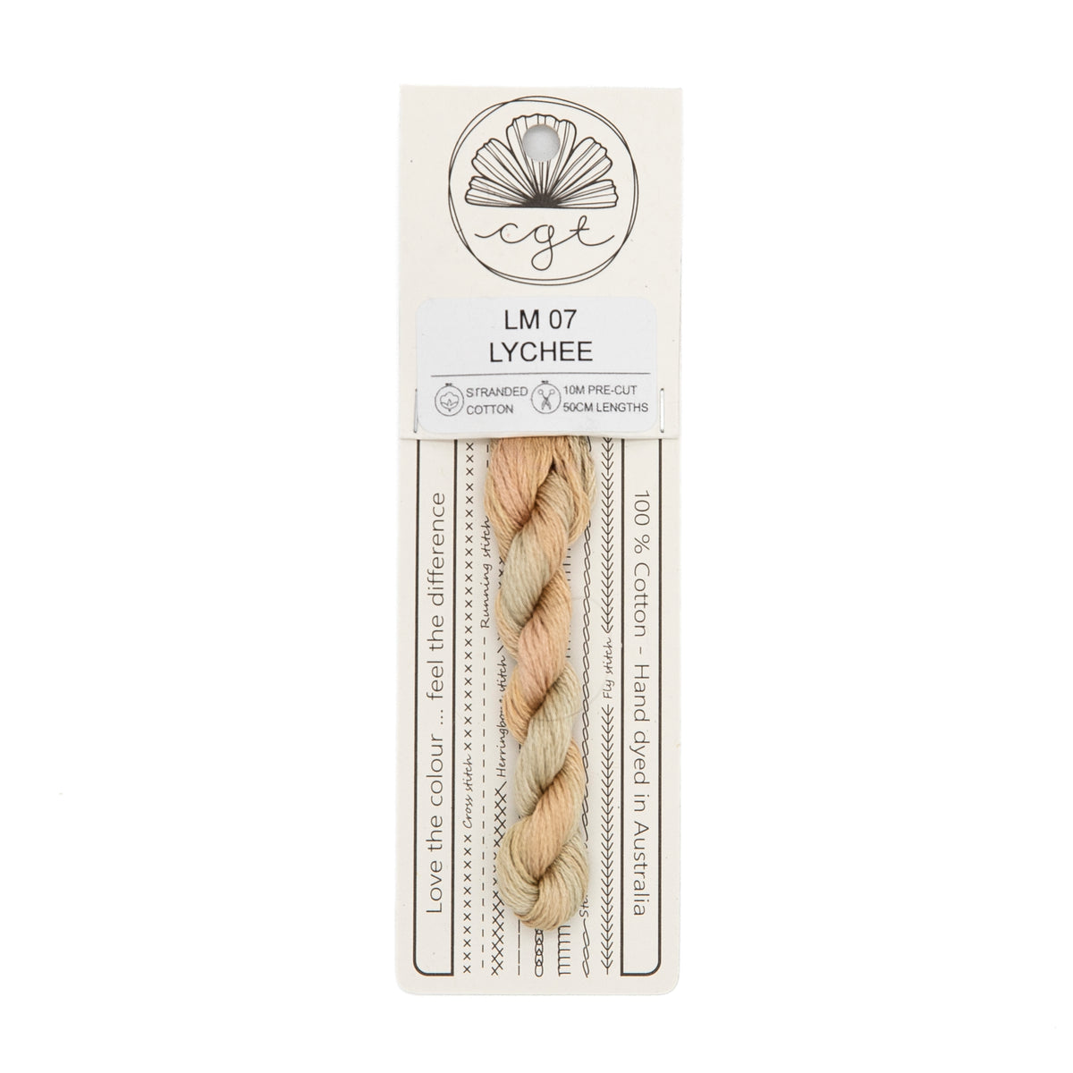 Cottage Garden Threads - LM07 Lychee — needlepoint thread, 13 and 18 mesh