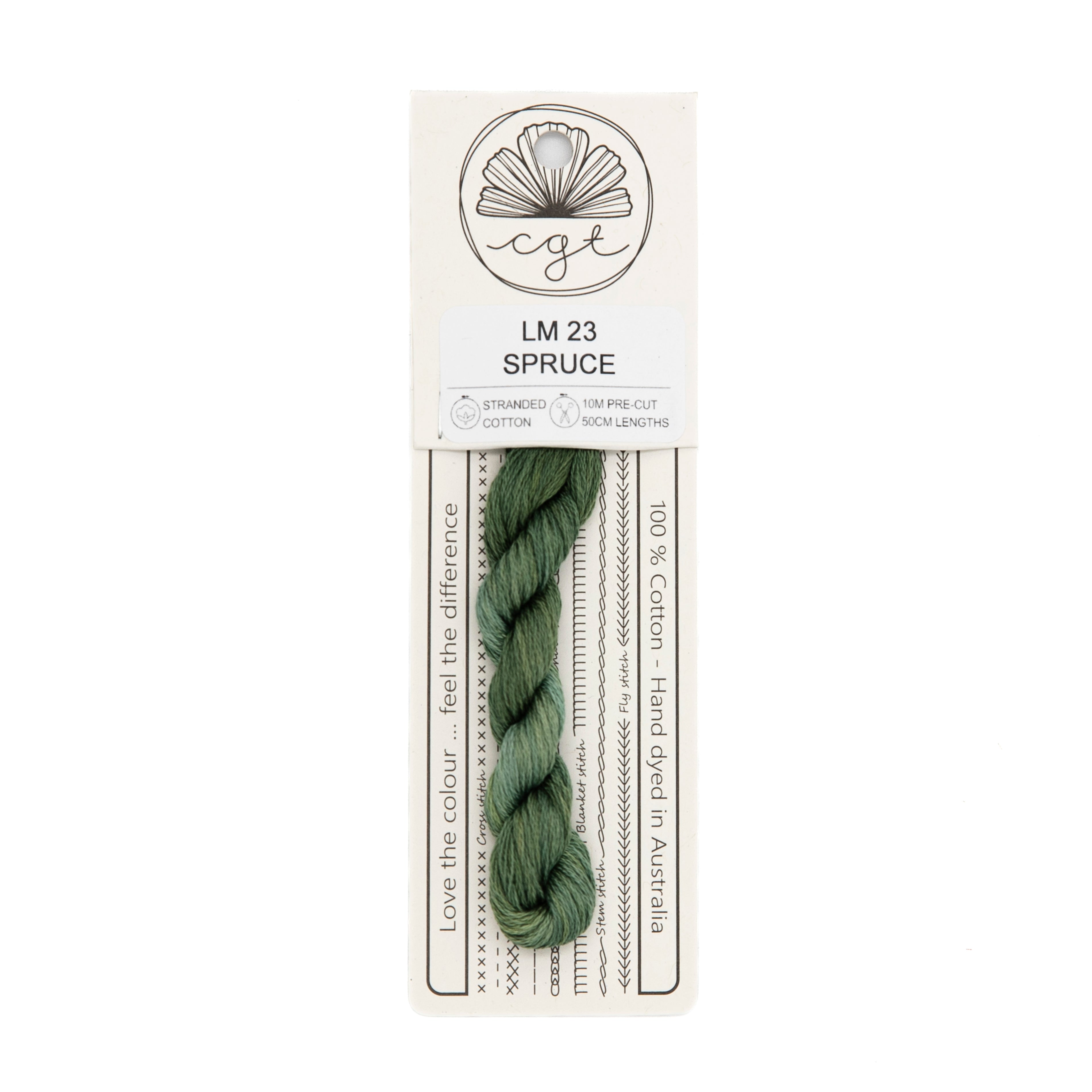 Cottage Garden Threads - LM23 Spruce — needlepoint thread, 13 and 18 mesh