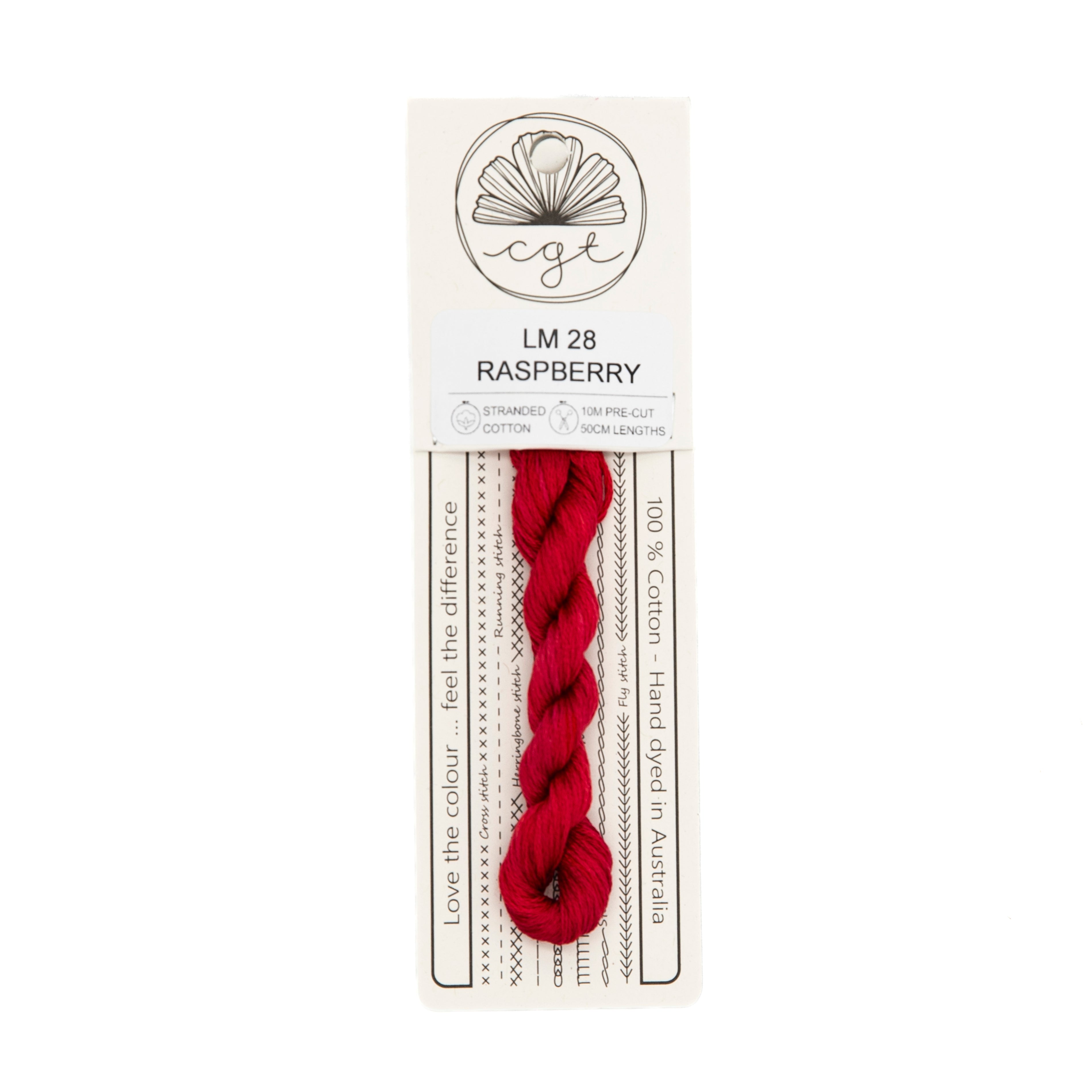 Cottage Garden Threads - LM28 Raspberry — needlepoint thread, 13 and 18 mesh