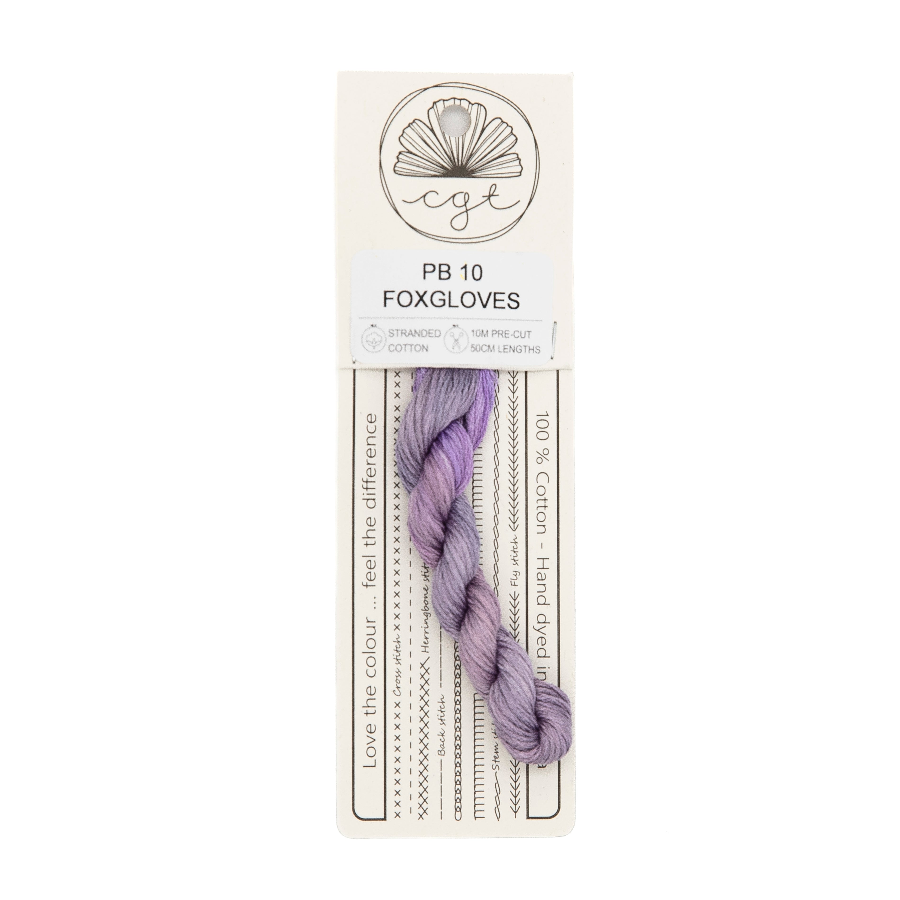 Cottage Garden Threads - PB10 Foxgloves — needlepoint thread, 13 and 18 mesh