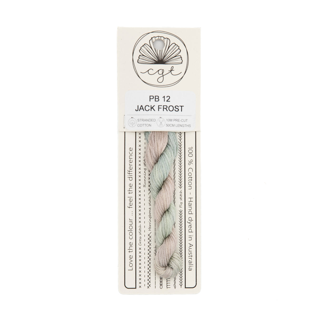Cottage Garden Threads - PB12 Jack Frost — needlepoint thread, 13 and 18 mesh