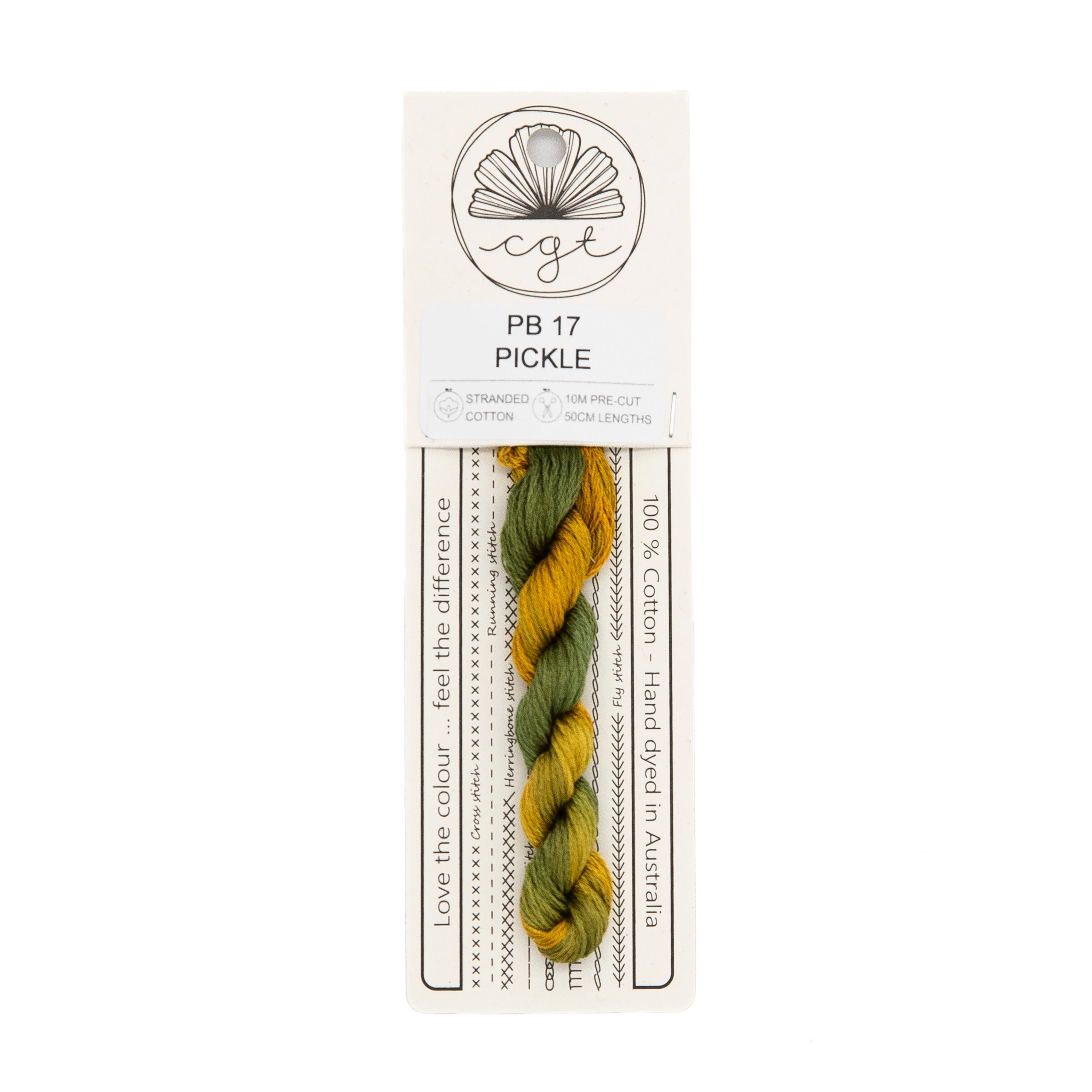 Cottage Garden Threads - PB17 Pickle — needlepoint thread, 13 and 18 mesh