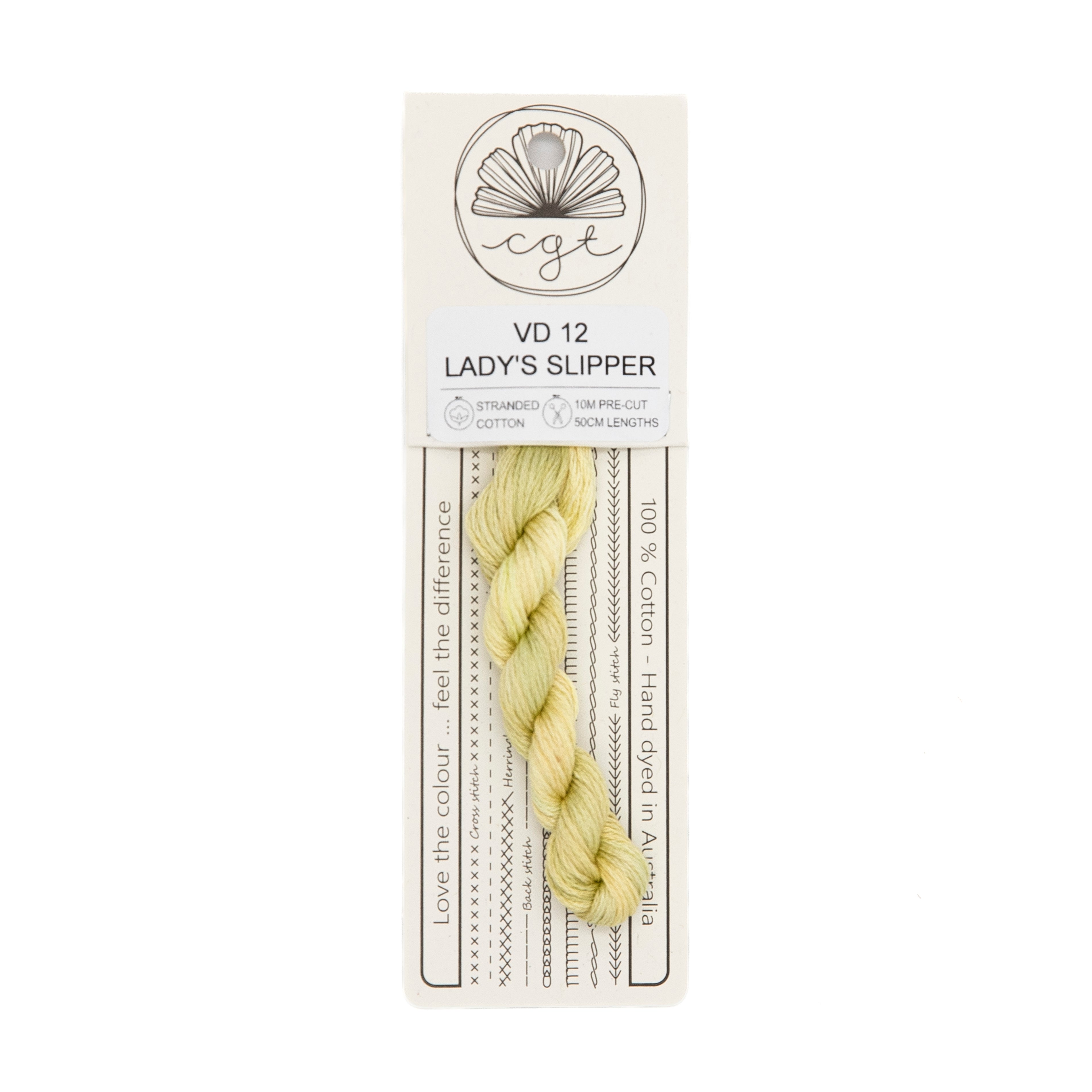 Cottage Garden Threads - VD12 Ladys Slipper — needlepoint thread, 13 and 18 mesh
