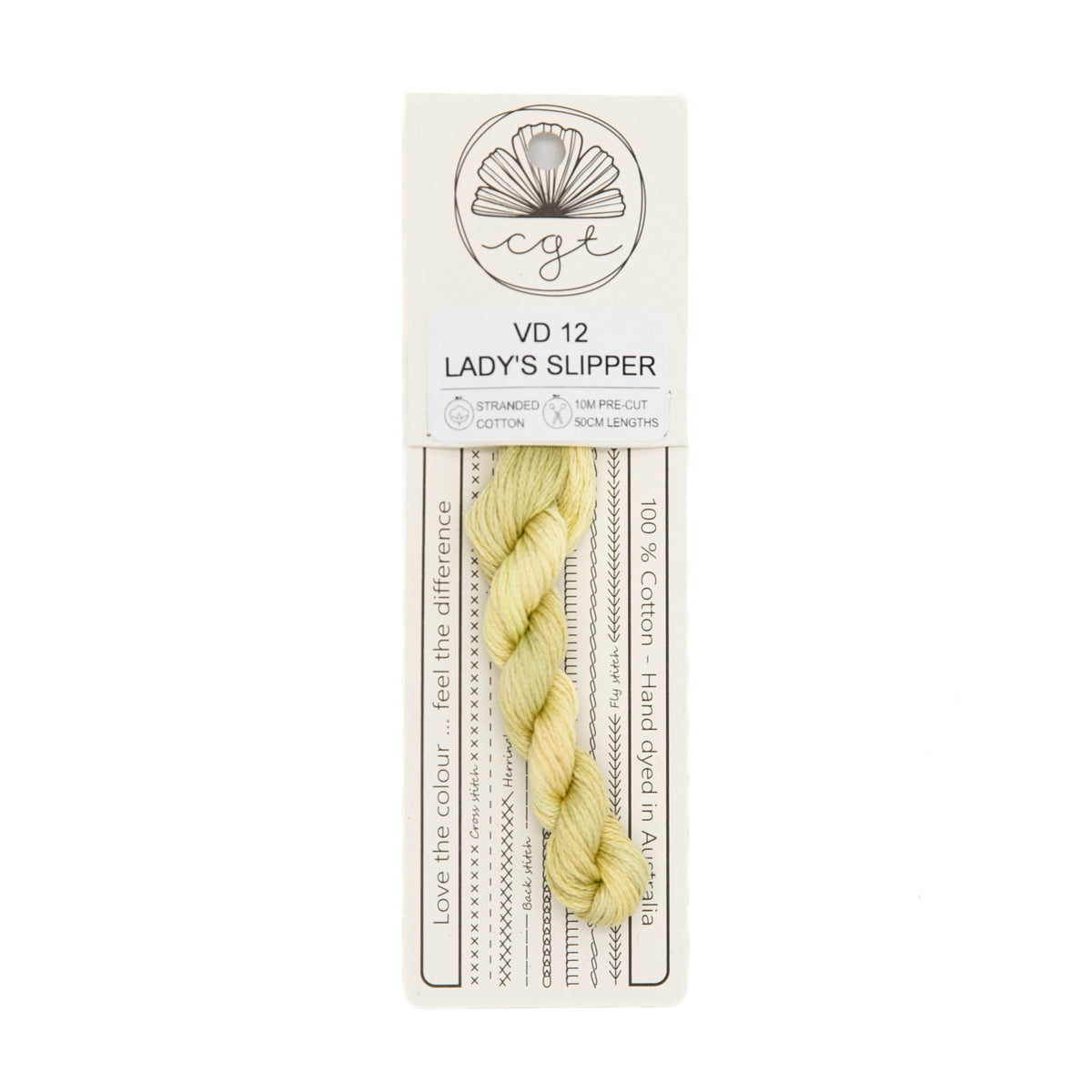 Cottage Garden Threads - VD12 Ladys Slipper — needlepoint thread, 13 and 18 mesh