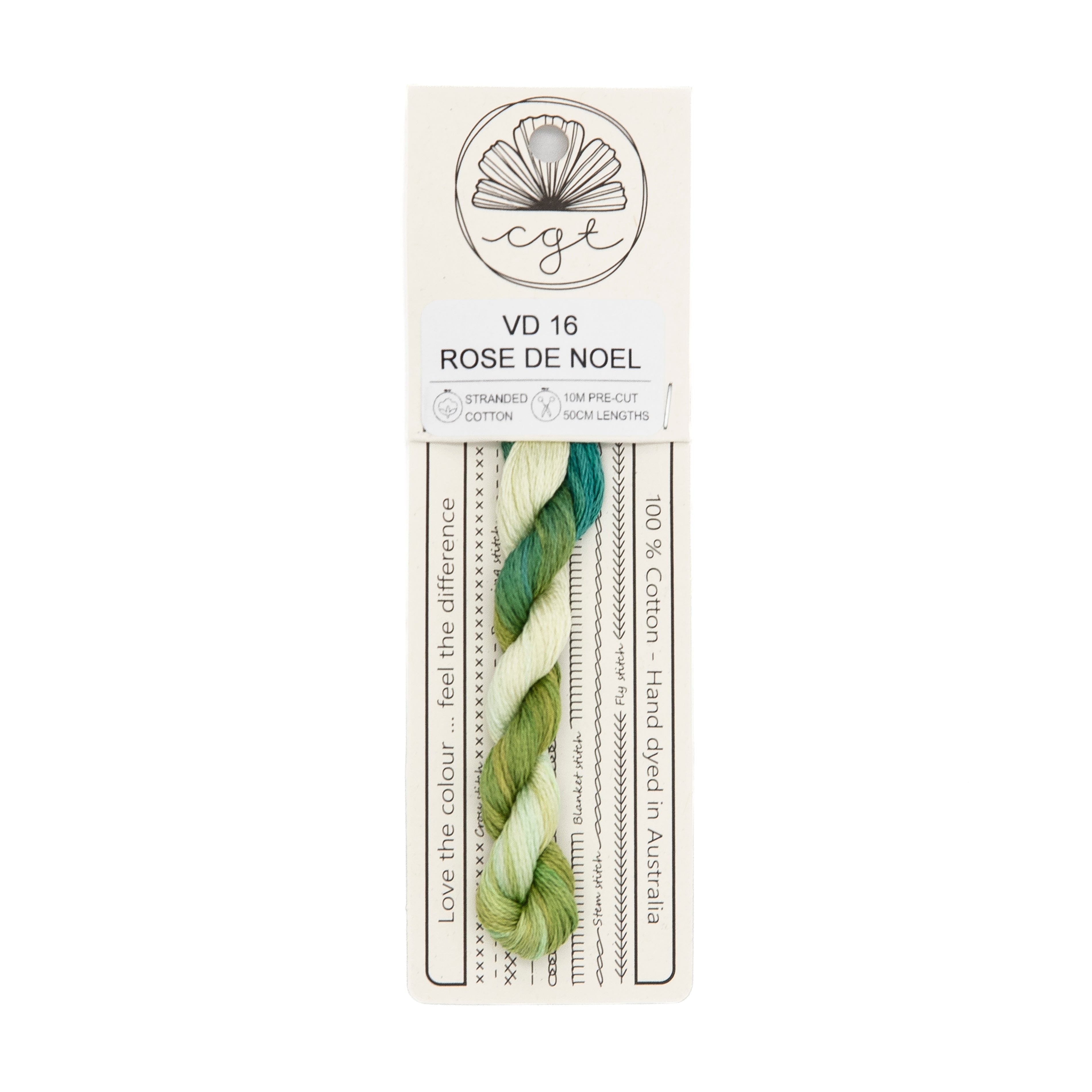 Cottage Garden Threads - VD16 Rose De Noel — needlepoint thread, 13 and 18 mesh