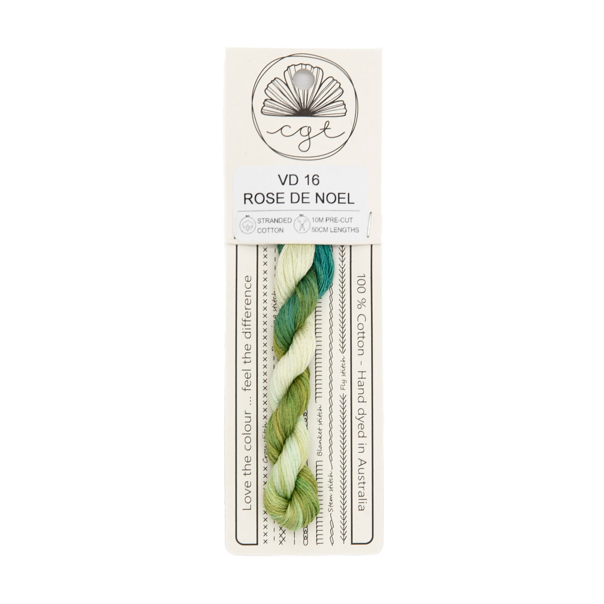 Cottage Garden Threads - VD16 Rose De Noel — needlepoint thread, 13 and 18 mesh