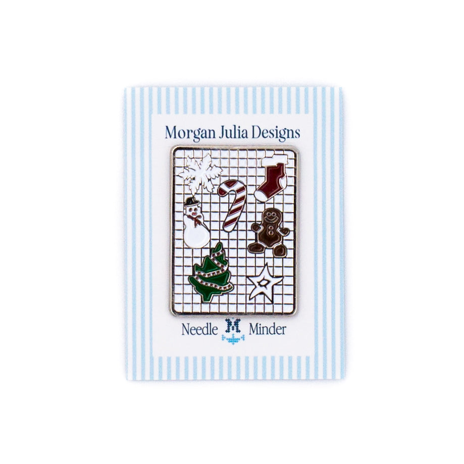 Christmas Cookies Needle Minder by Morgan Julia Designs — needlepoint accessory from Angel City Stitchery