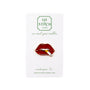 Hot Lips Needle Minder by Go Stitch Studio — needlepoint accessory from Angel City Stitchery
