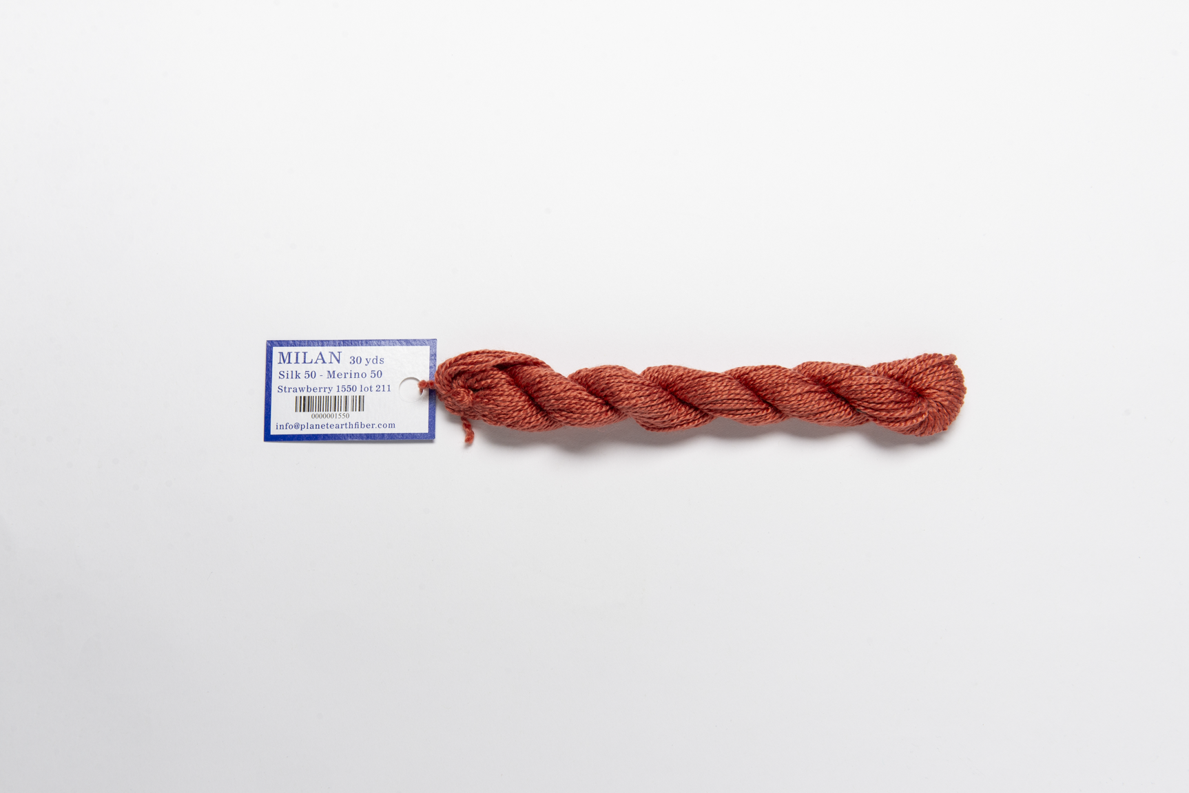 Milan - 1550 Strawberry — silk skein for needlepoint, 13 mesh