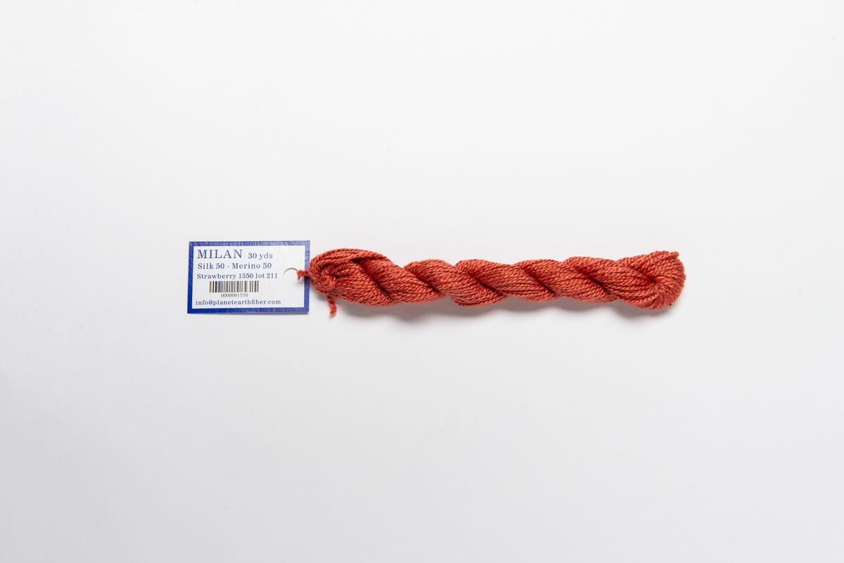 Milan - 1550 Strawberry — silk skein for needlepoint, 13 mesh