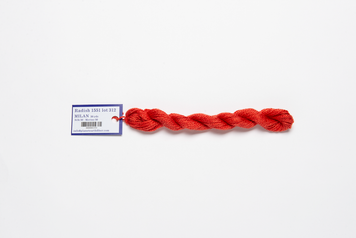 Milan - 1551 Radish — silk skein for needlepoint, 13 mesh