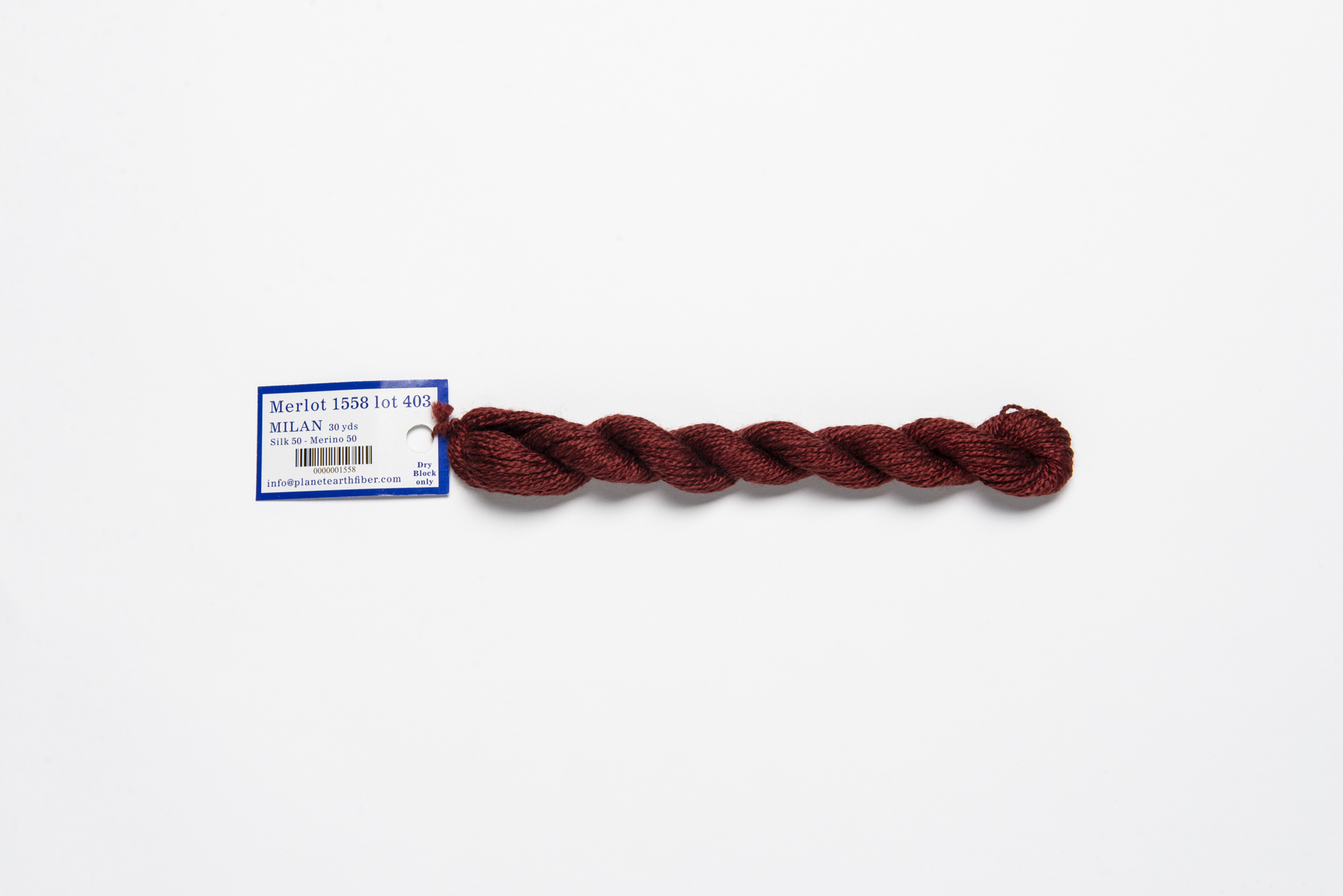 Milan - 1558 Merlot — silk skein for needlepoint, 13 mesh