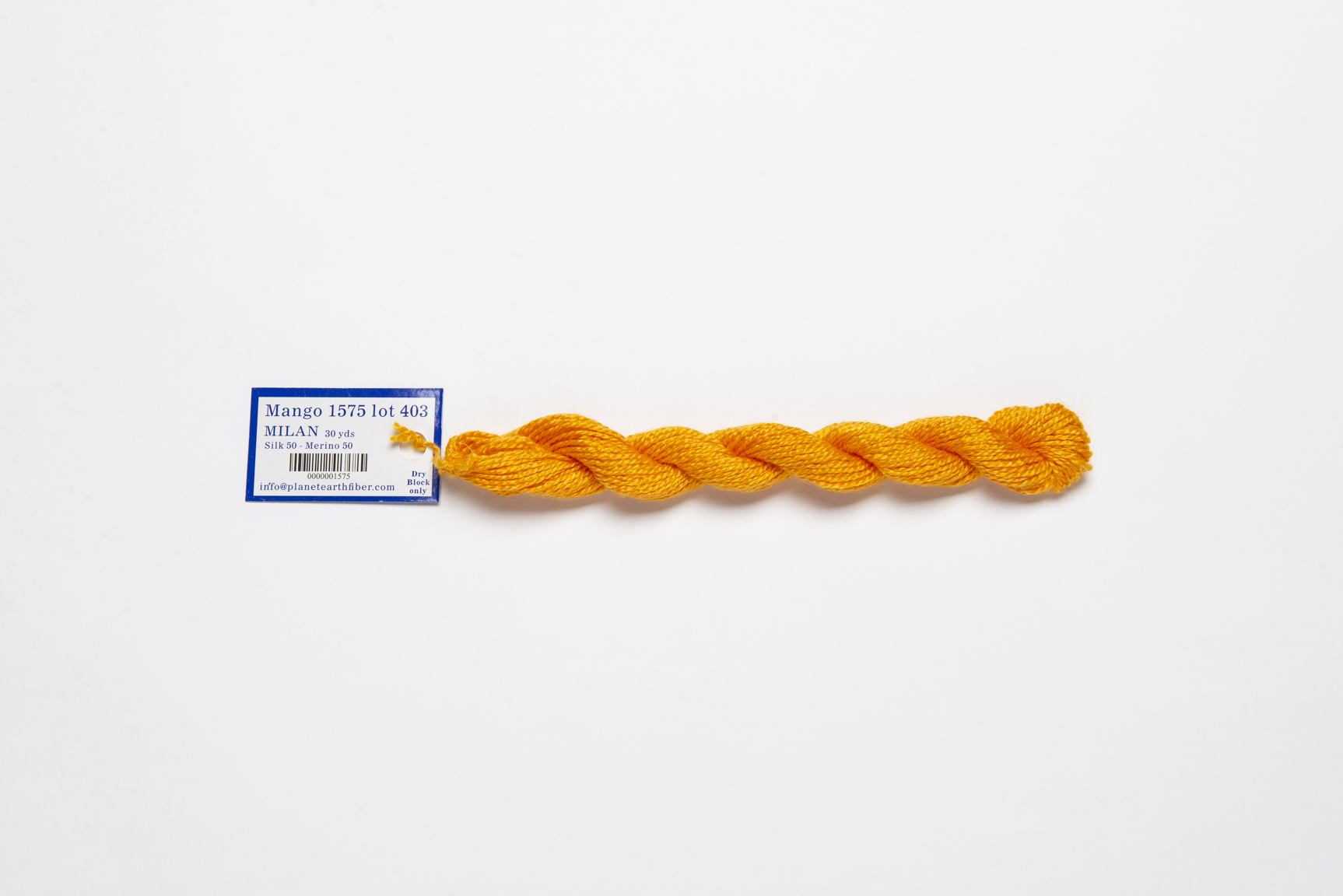 Milan - 1575 Mango — silk skein for needlepoint, 13 mesh