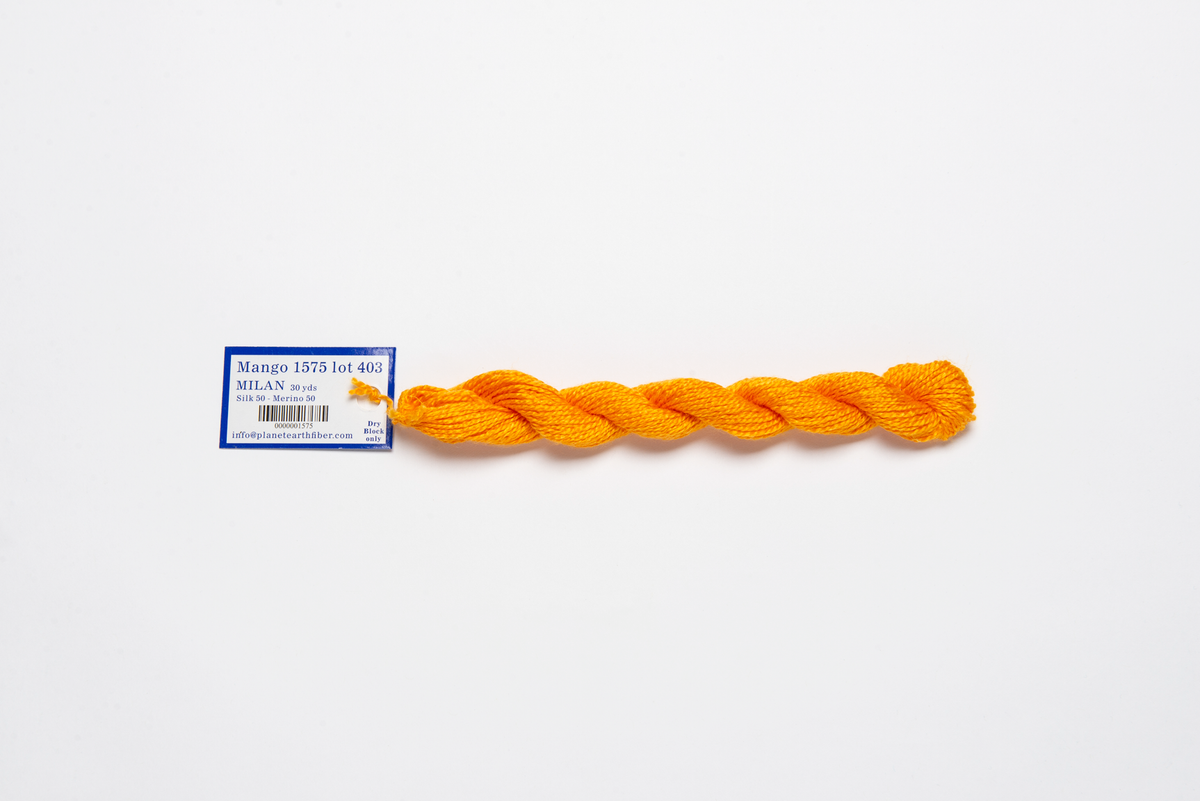 Milan - 1575 Mango — silk skein for needlepoint, 13 mesh