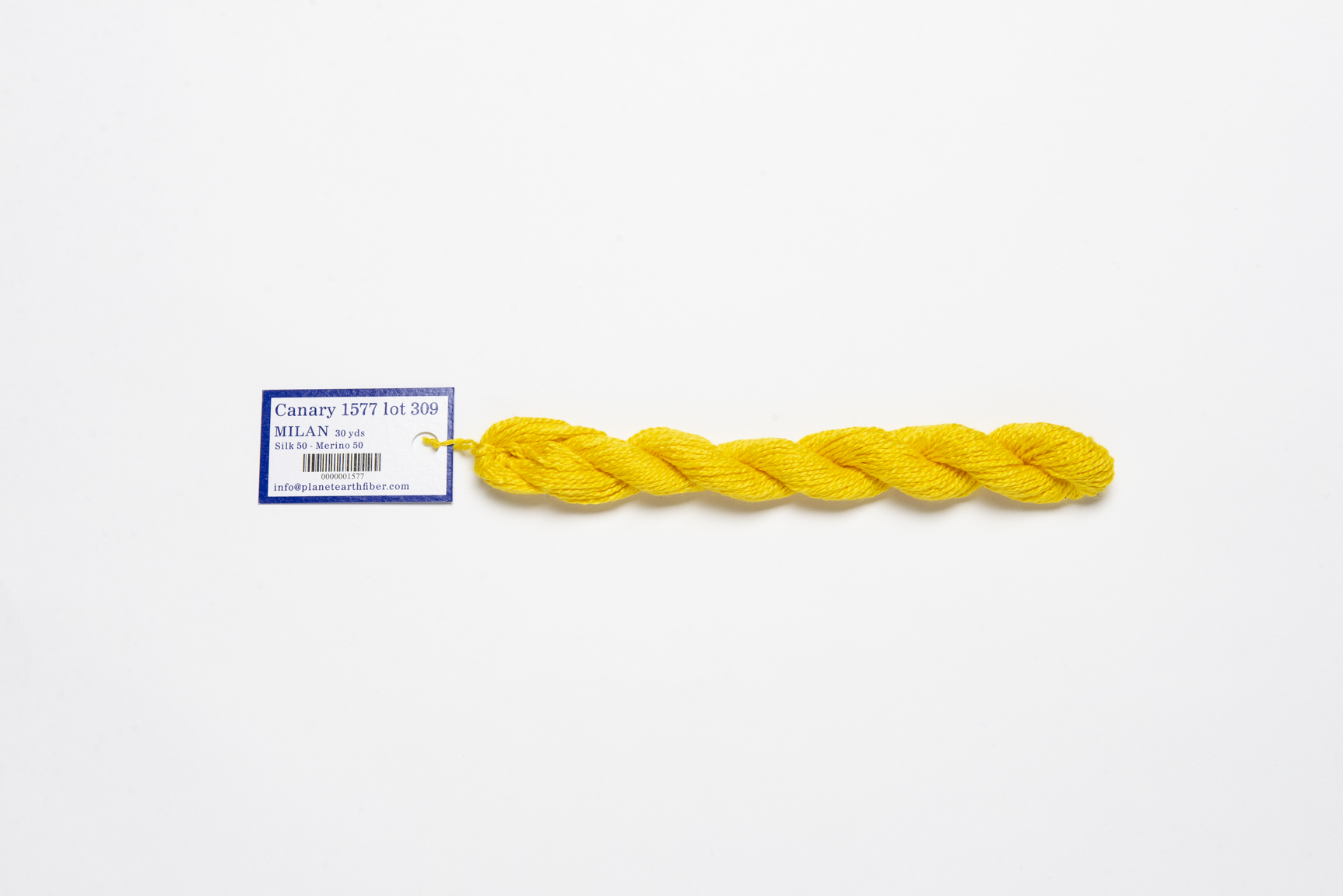 Milan - 1577 Canary — silk skein for needlepoint, 13 mesh