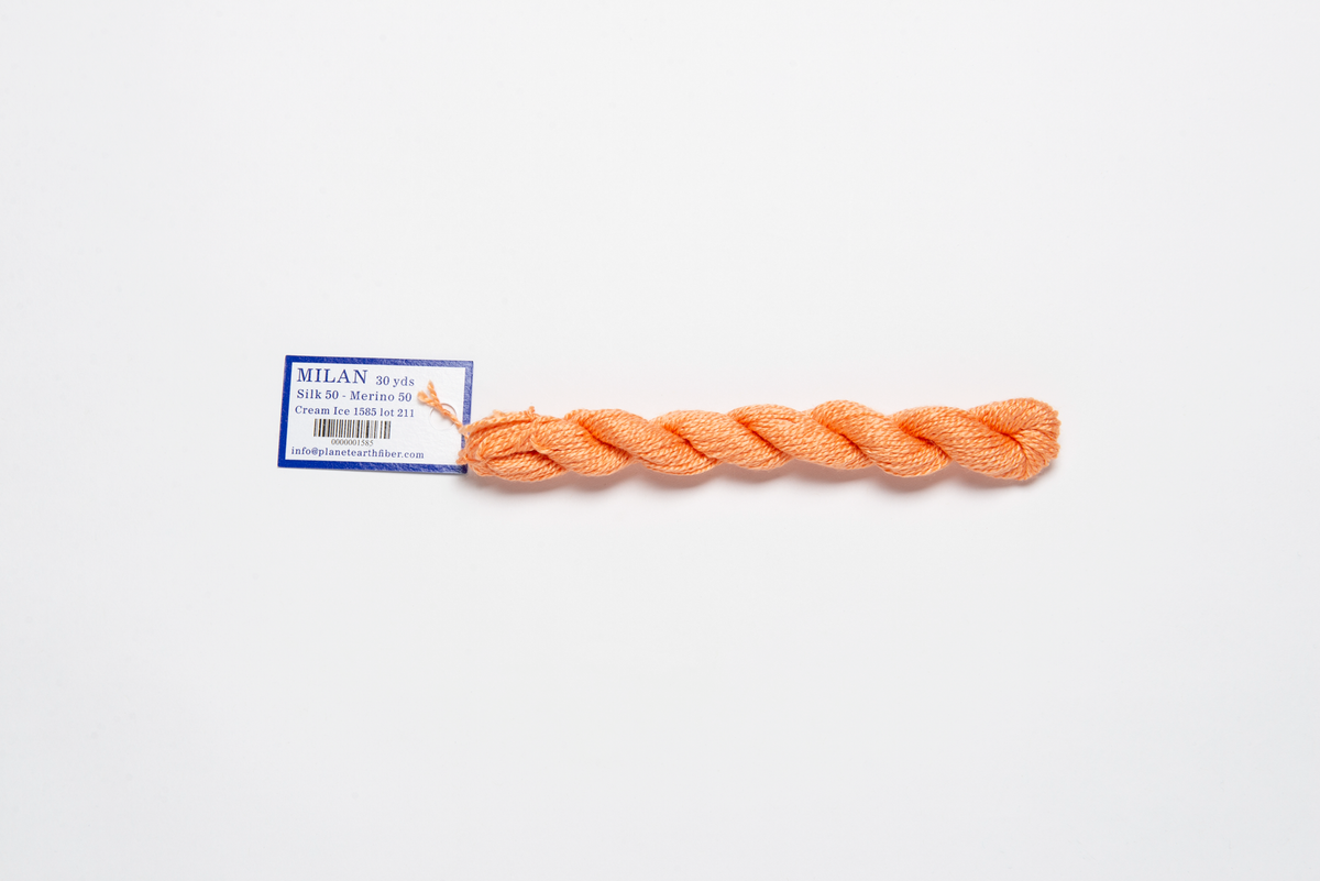 Milan - 1585 Cream Ice — silk skein for needlepoint, 13 mesh