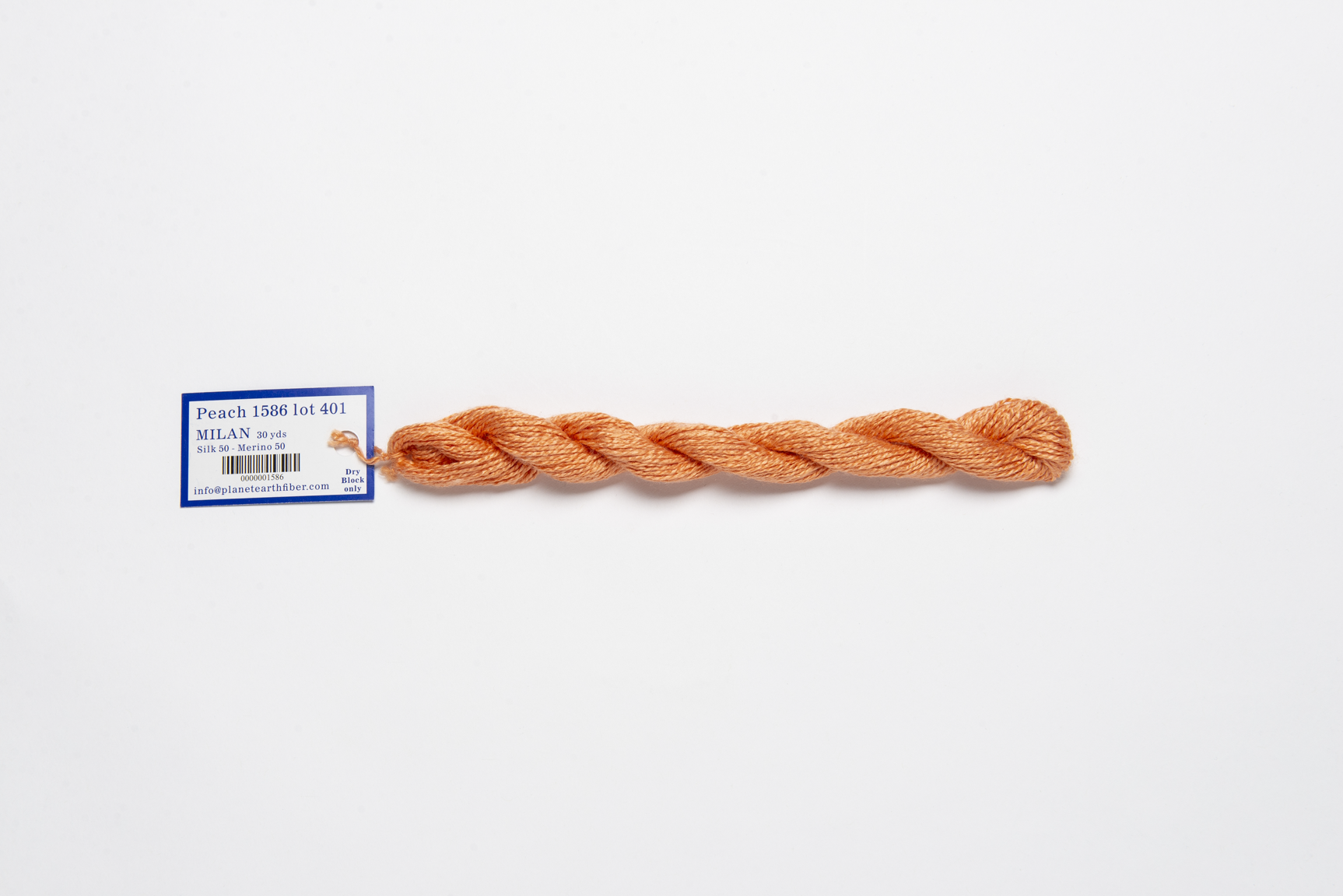 Milan - 1586 Peach — silk skein for needlepoint, 13 mesh