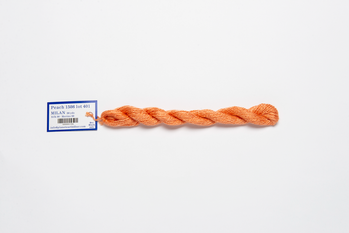 Milan - 1586 Peach — silk skein for needlepoint, 13 mesh