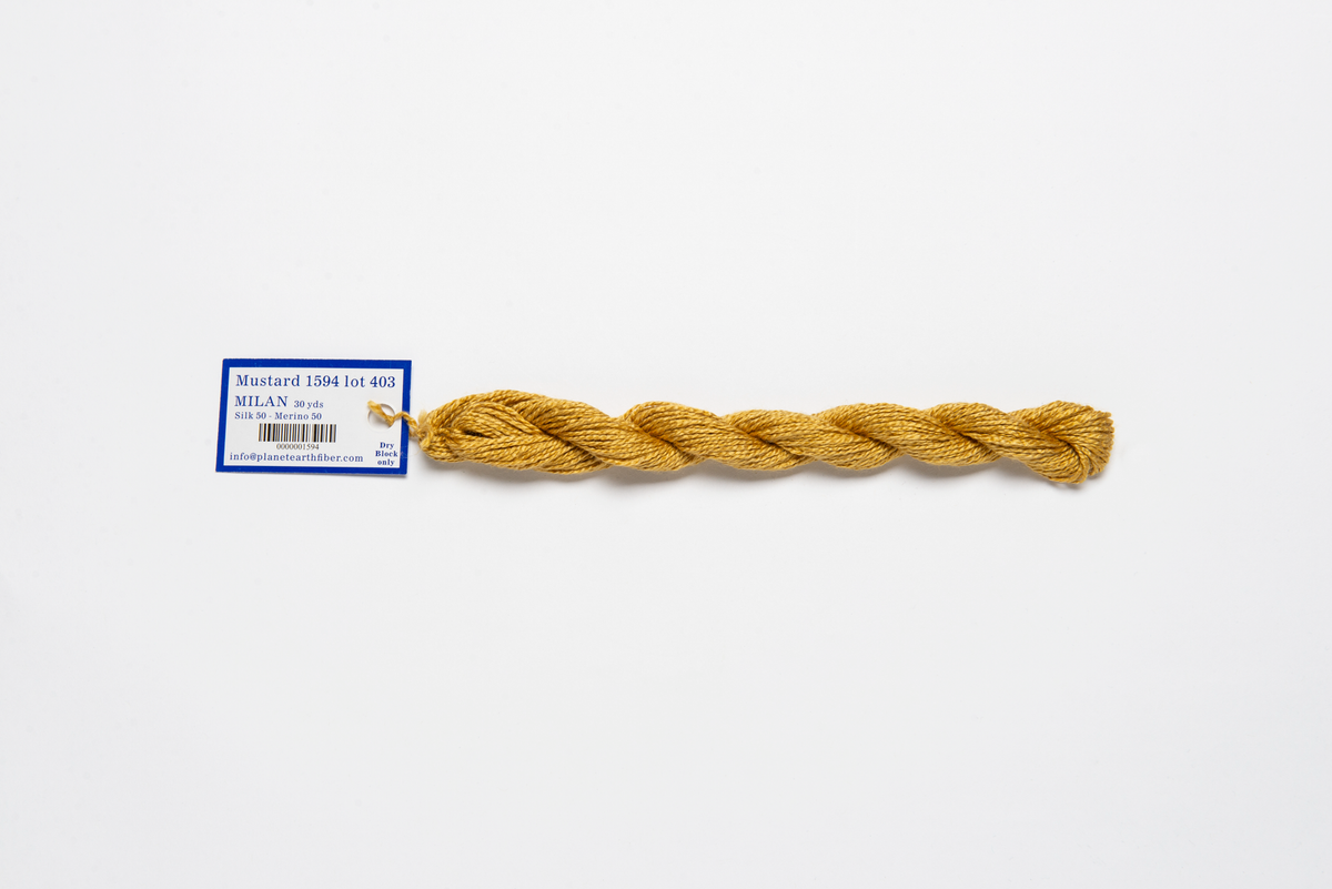 Milan - 1594 Mustard — silk skein for needlepoint, 13 mesh