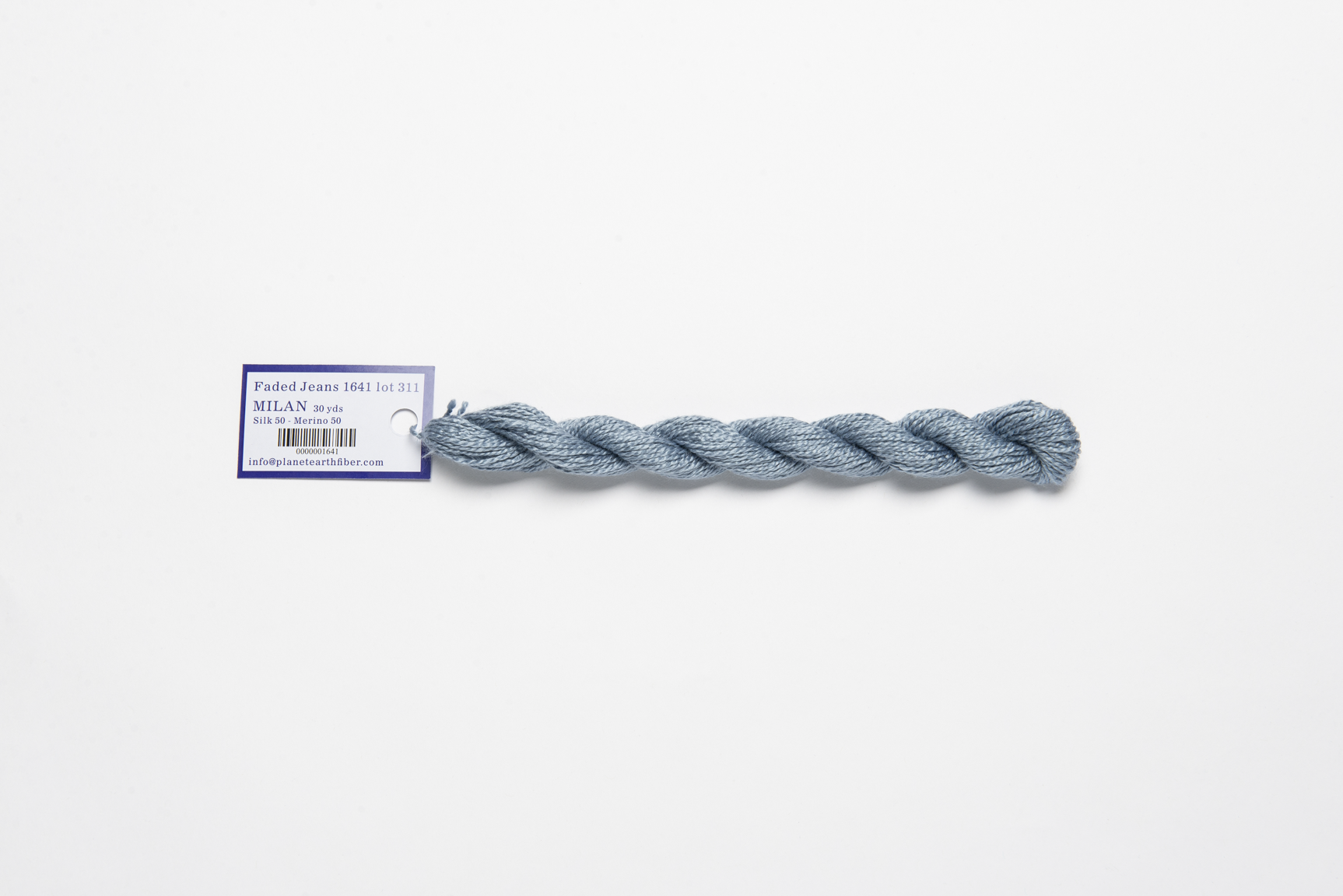 Milan - 1641 Faded Jeans — silk skein for needlepoint, 13 mesh