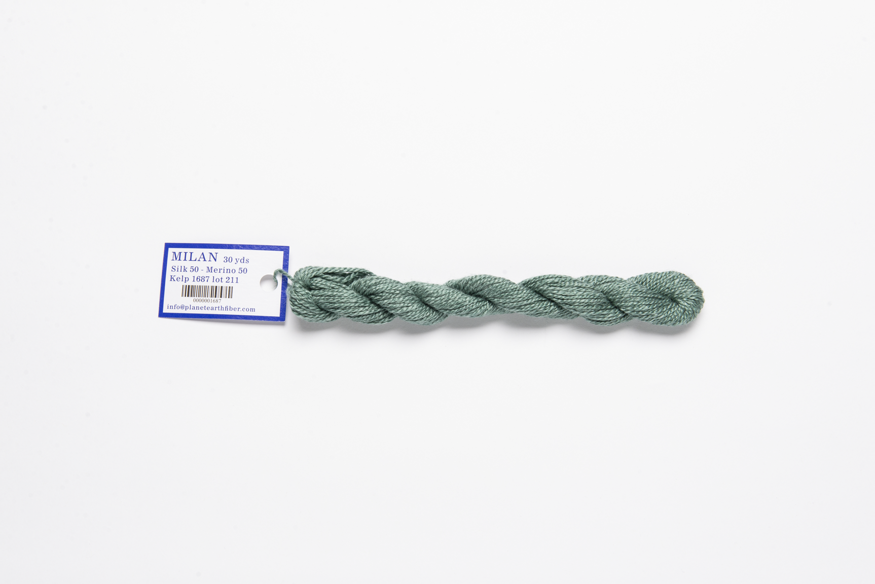Milan - 1687 Kelp — silk skein for needlepoint, 13 mesh