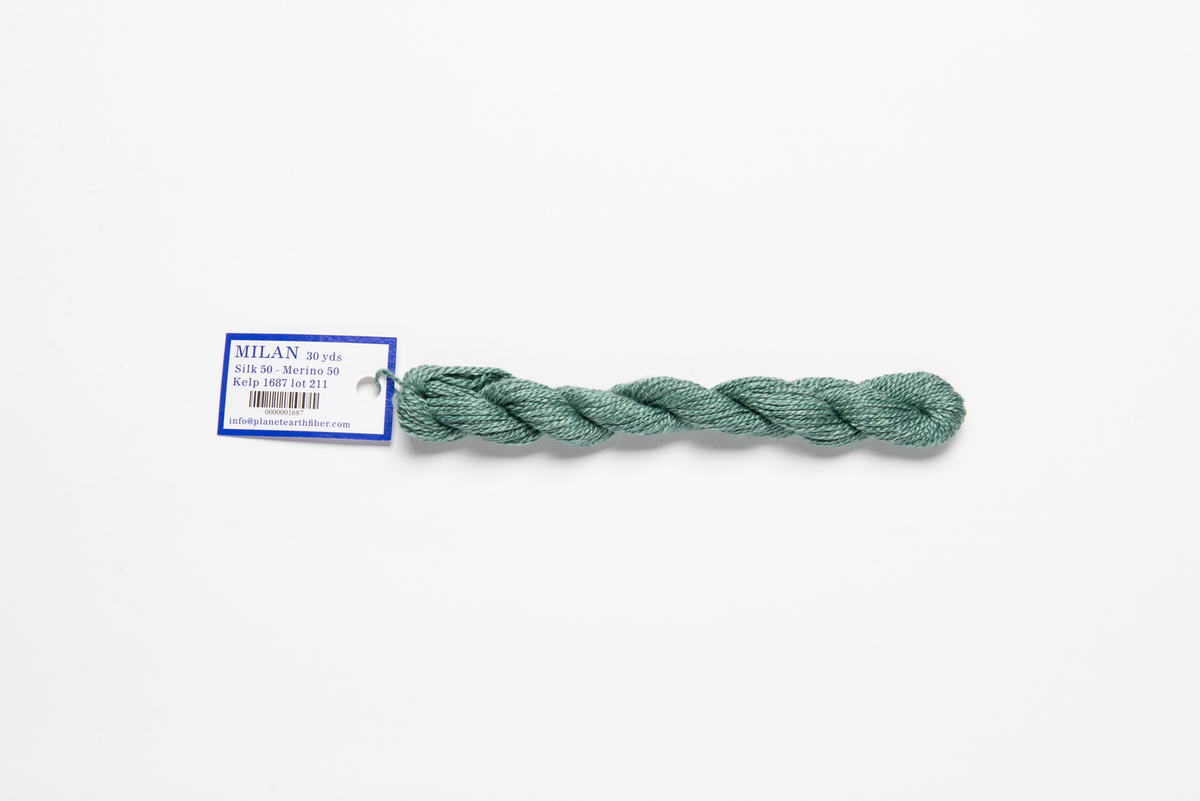 Milan - 1687 Kelp — silk skein for needlepoint, 13 mesh