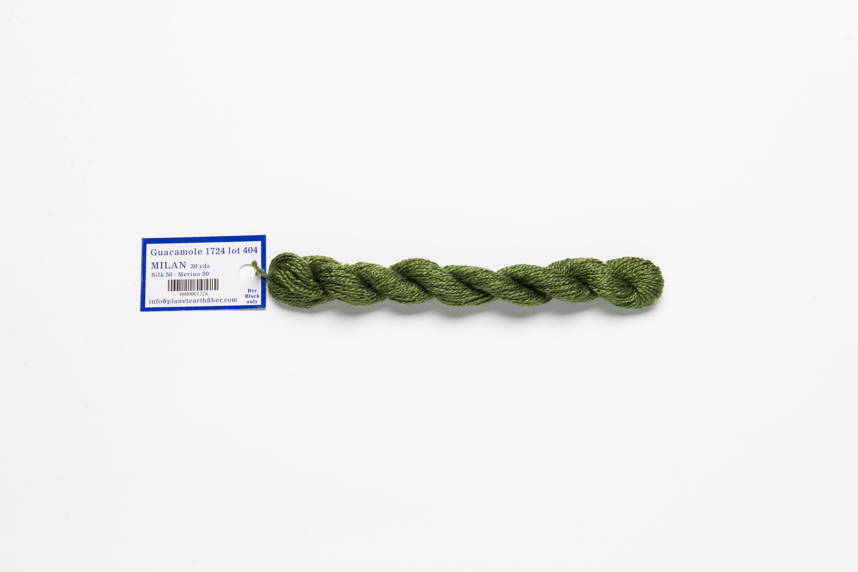 Milan - 1724 Guacamole — silk skein for needlepoint, 13 mesh