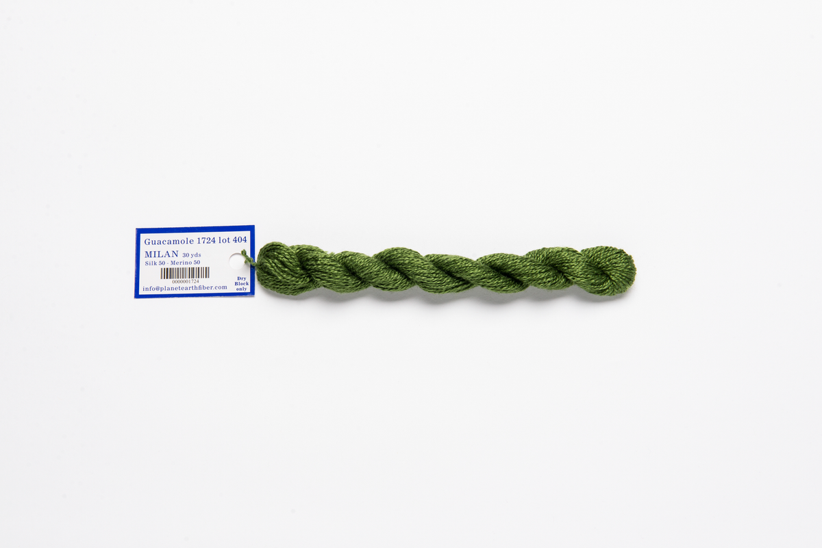 Milan - 1724 Guacamole — silk skein for needlepoint, 13 mesh